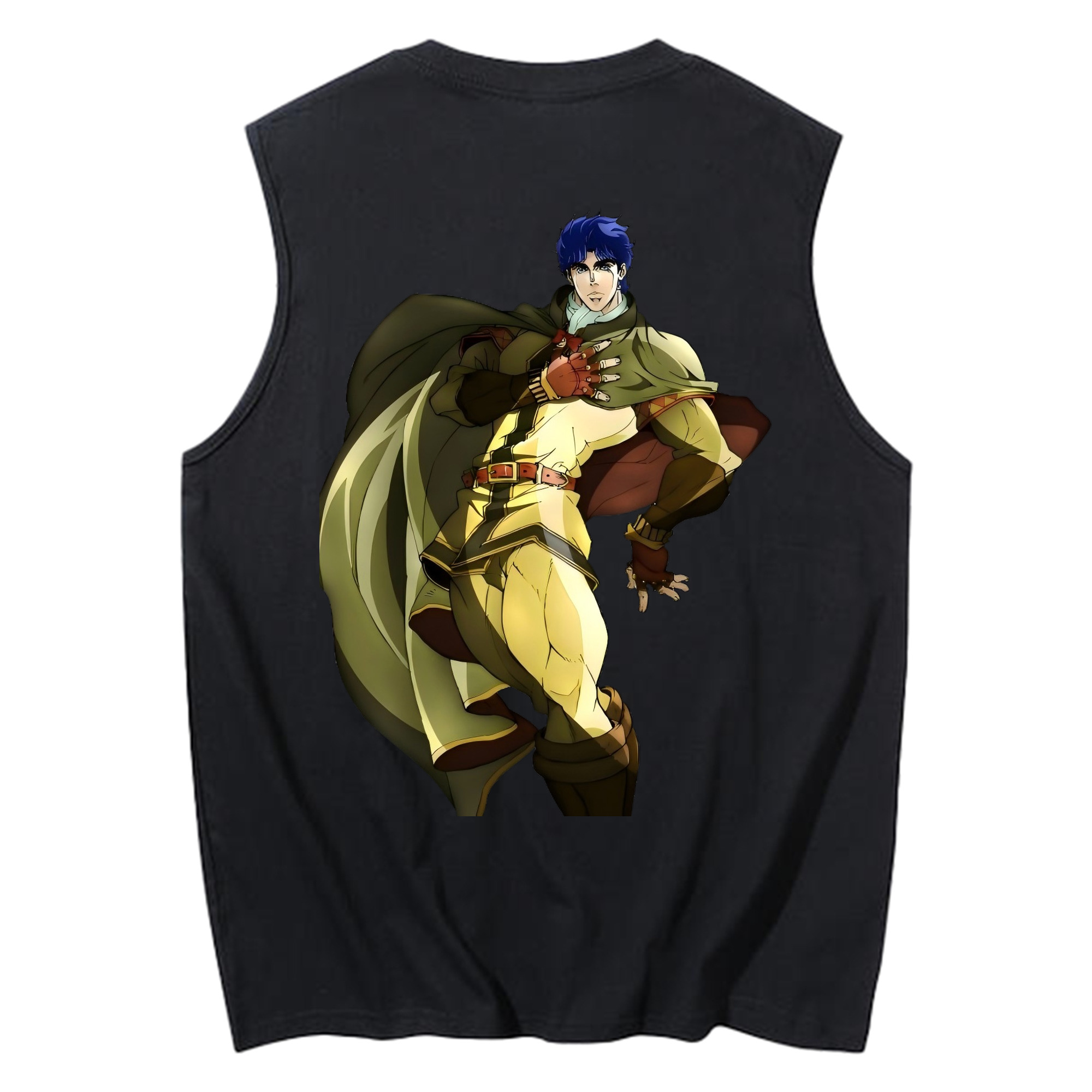 （画像用） ジョジョの奇妙な冒険 /ジョナサン?ジョースター JoJo's Bizarre Adventure Jonathan Joestar コットン100％タンクトップ（背面プリント）
