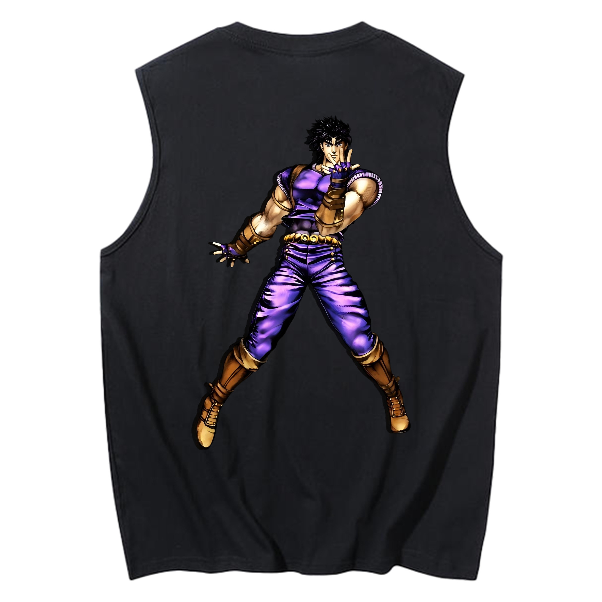 （画像用） ジョジョの奇妙な冒険 /ジョナサン?ジョースター JoJo's Bizarre Adventure Jonathan Joestar コットン100％タンクトップ（背面プリント）