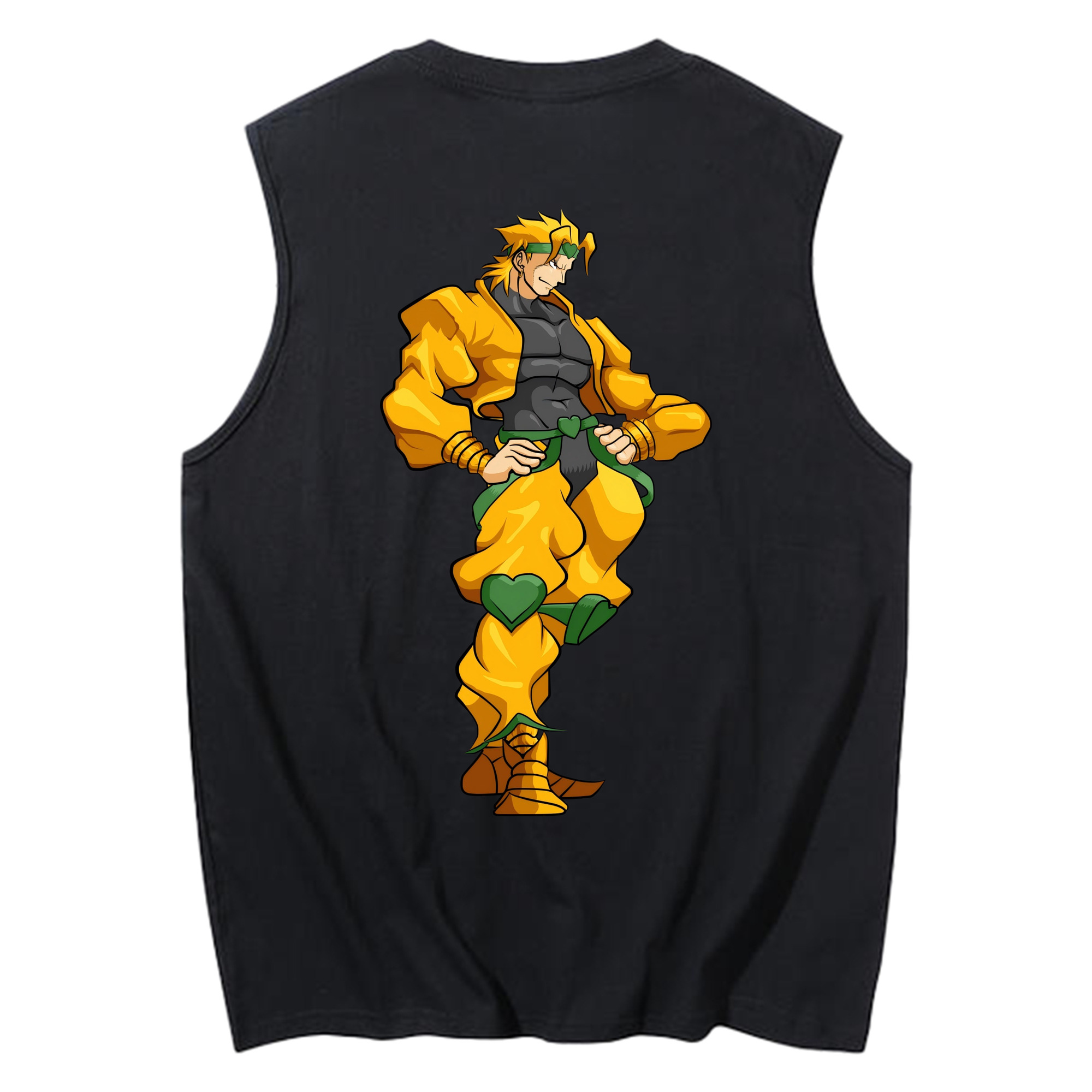 （画像用） ジョジョの奇妙な冒険 ディオ?ブランドー JoJo's Bizarre Adventure Dio Brando コットン100％タンクトップ（背面プリント）