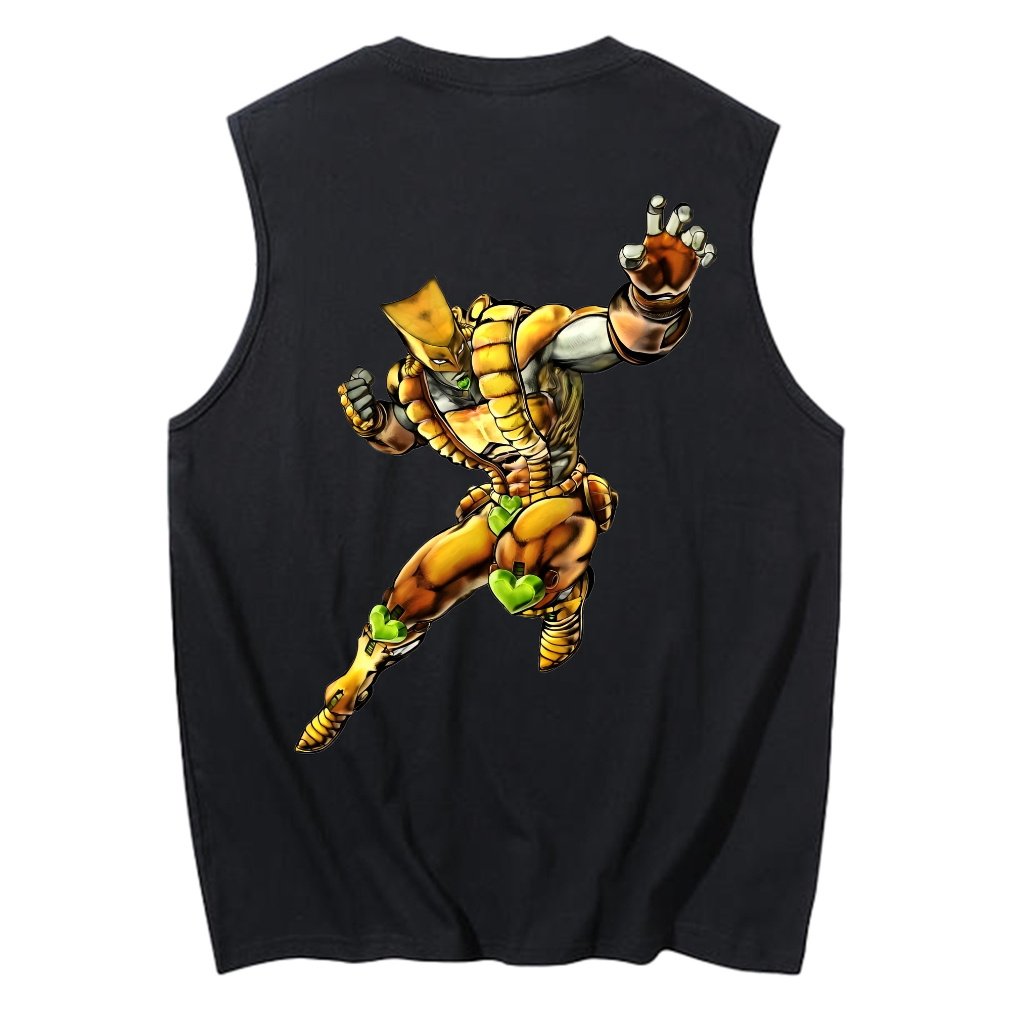 （画像用） ジョジョの奇妙な冒険 ディオ?ブランドー JoJo's Bizarre Adventure Dio Brando コットン100％タンクトップ（背面プリント）