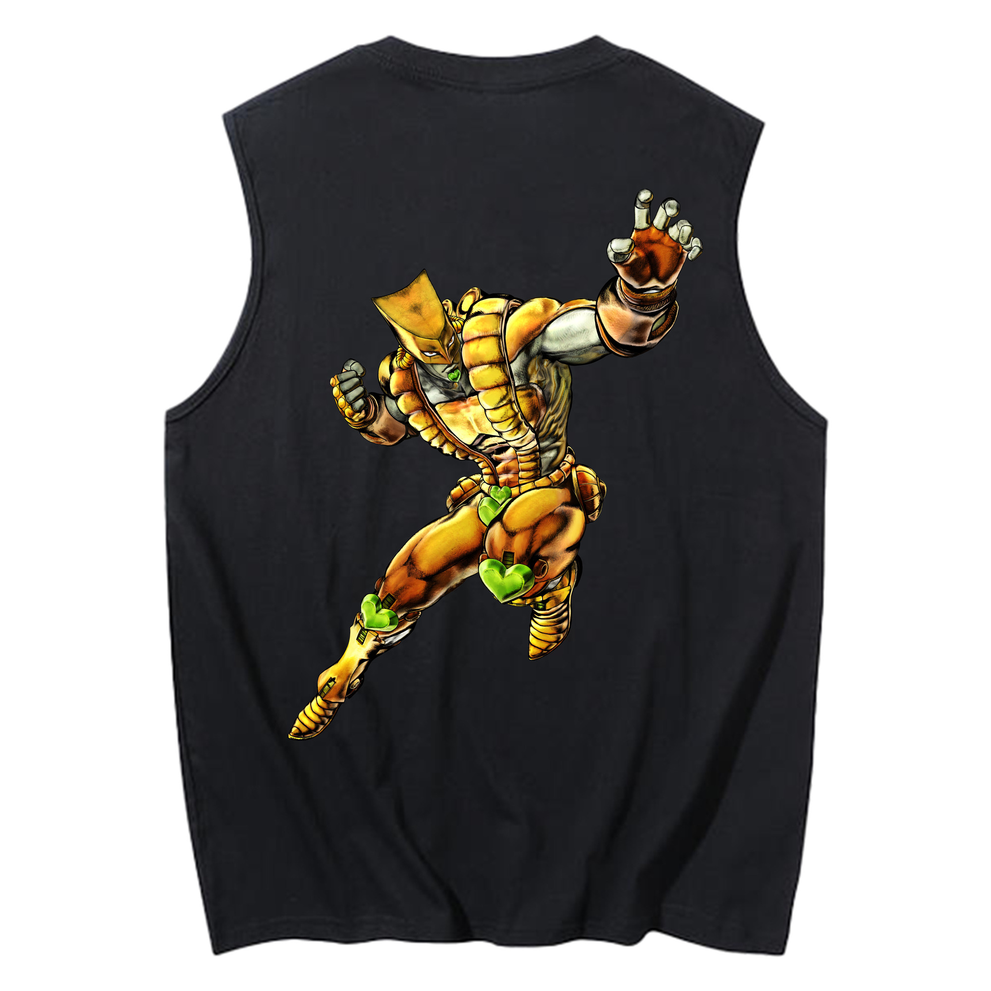 （画像用） ジョジョの奇妙な冒険 ディオ?ブランドー JoJo's Bizarre Adventure Dio Brando コットン100％タンクトップ（背面プリント）