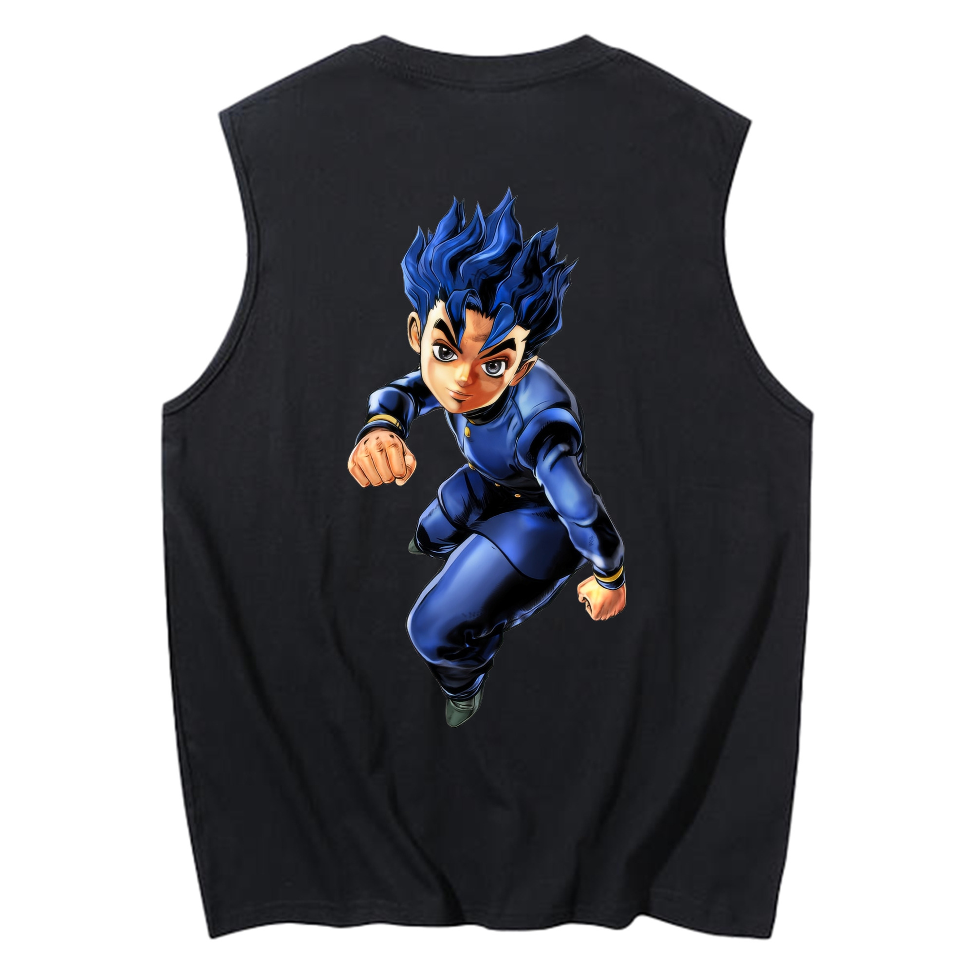（画像用） ジョジョの奇妙な冒険 広瀨康一 JoJo's Bizarre Adventure Hirose Koichi コットン100％タンクトップ（背面プリント）
