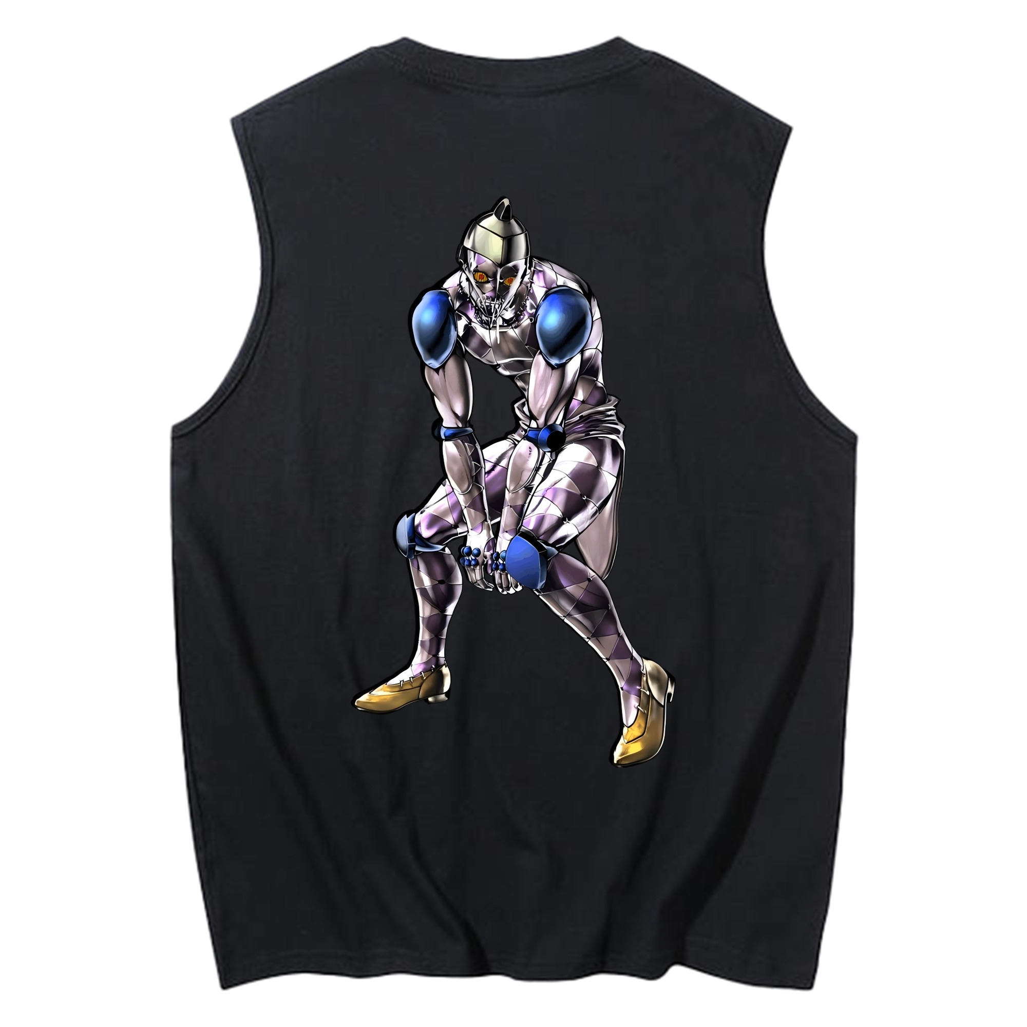 （画像用） ジョジョの奇妙な冒険 JoJo's Bizarre Adventure コットン100％タンクトップ（背面プリント）