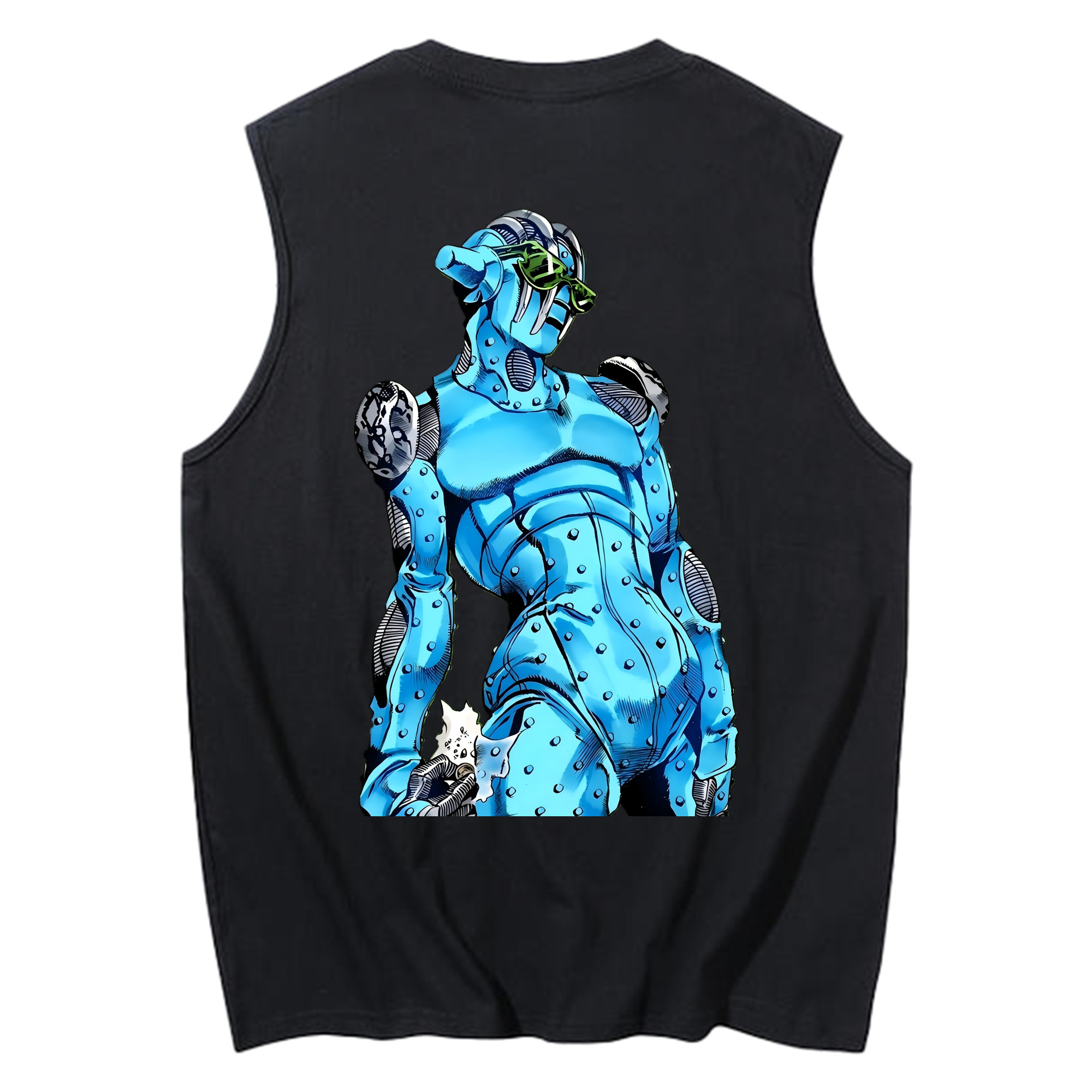 （画像用） ジョジョの奇妙な冒険 JoJo's Bizarre Adventure コットン100％タンクトップ（背面プリント）