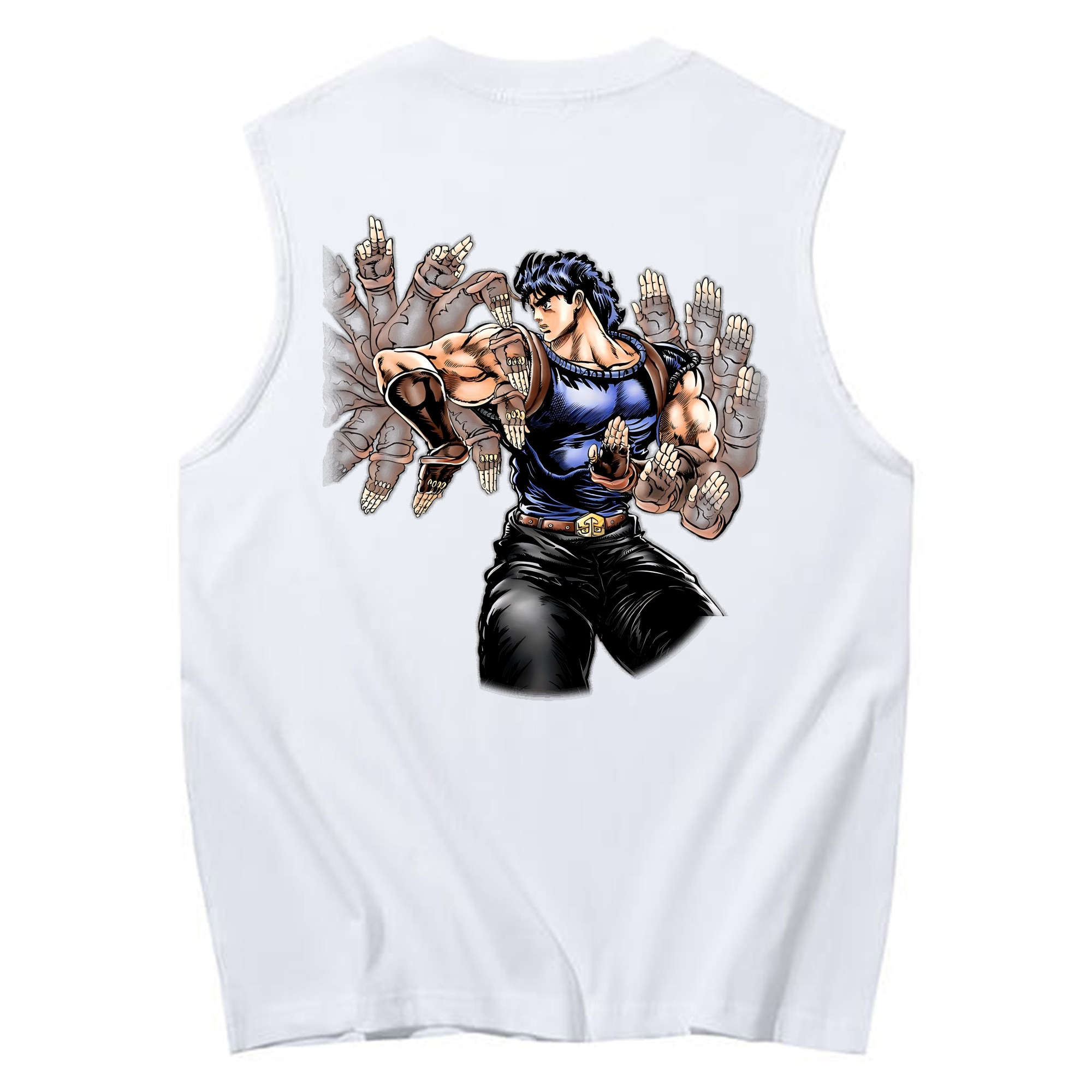 （画像用） ジョジョの奇妙な冒険 /ジョナサン?ジョースター JoJo's Bizarre Adventure Jonathan Joestar コットン100％タンクトップ（背面プリント）