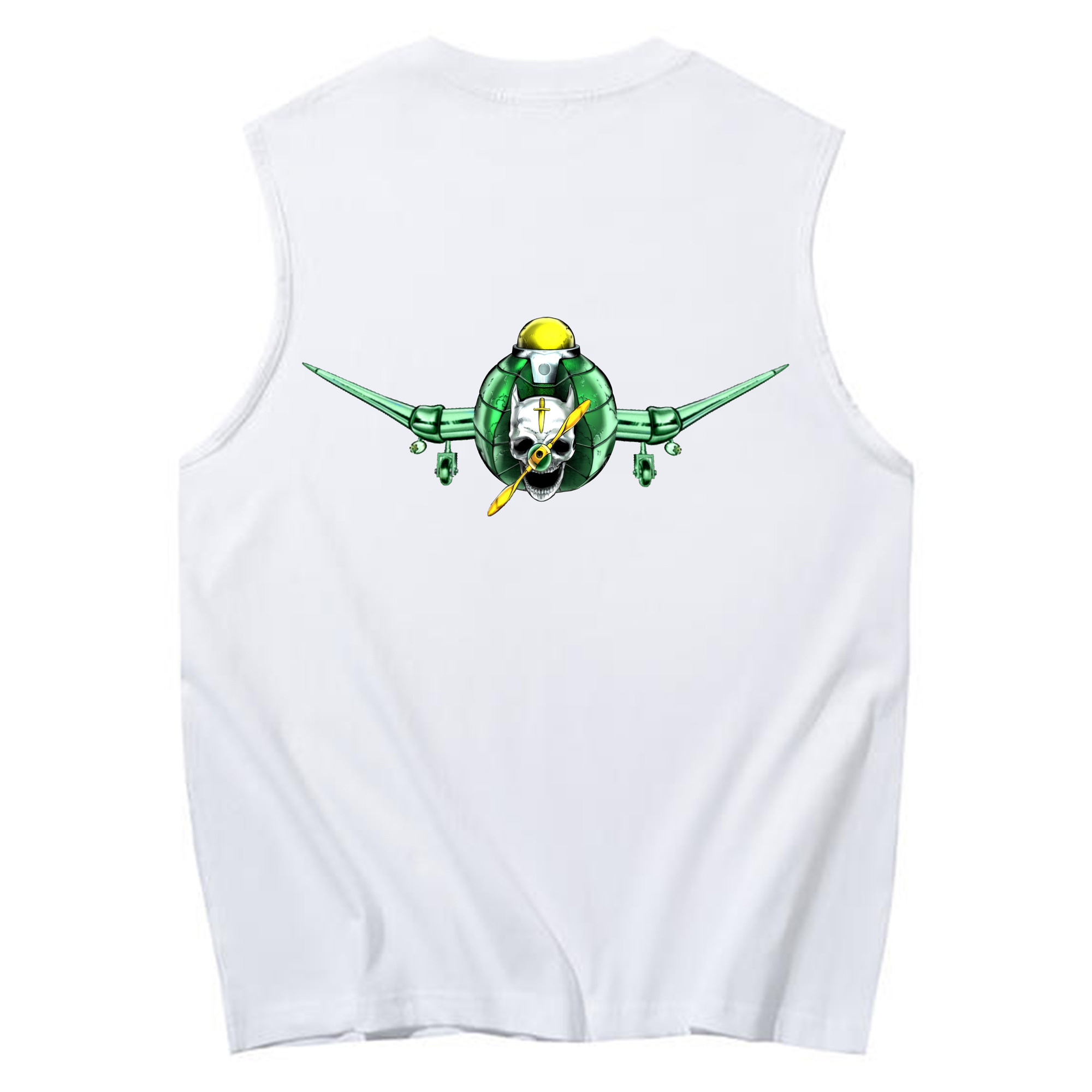 （画像用） ジョジョの奇妙な冒険 ナランチャ?ギルガ JoJo's Bizarre Adventure Narancia Ghirga コットン100％タンクトップ（背面プリント）