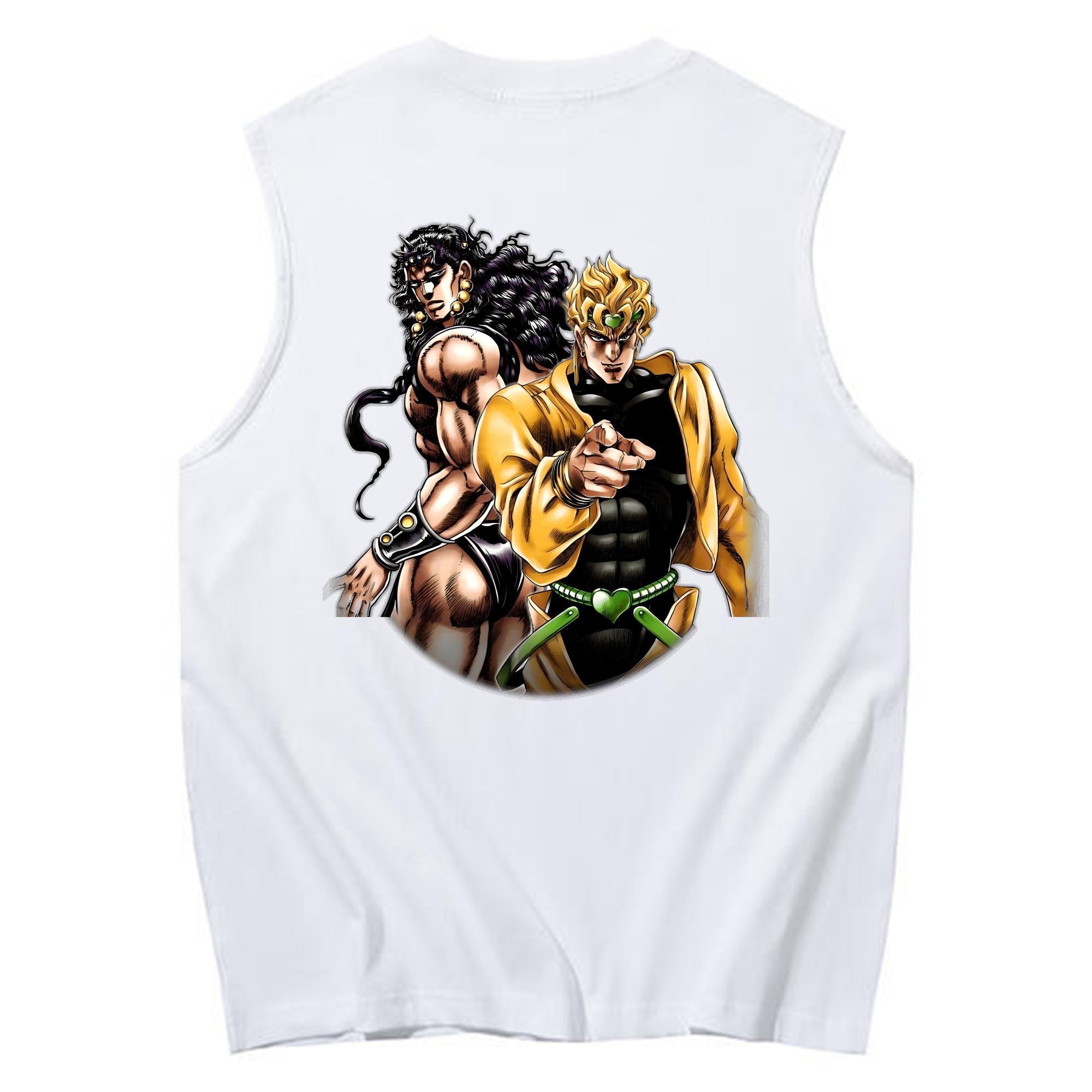 （画像用） ジョジョの奇妙な冒険 ディオ?ブランドー JoJo's Bizarre Adventure Dio Brando コットン100％タンクトップ（背面プリント）