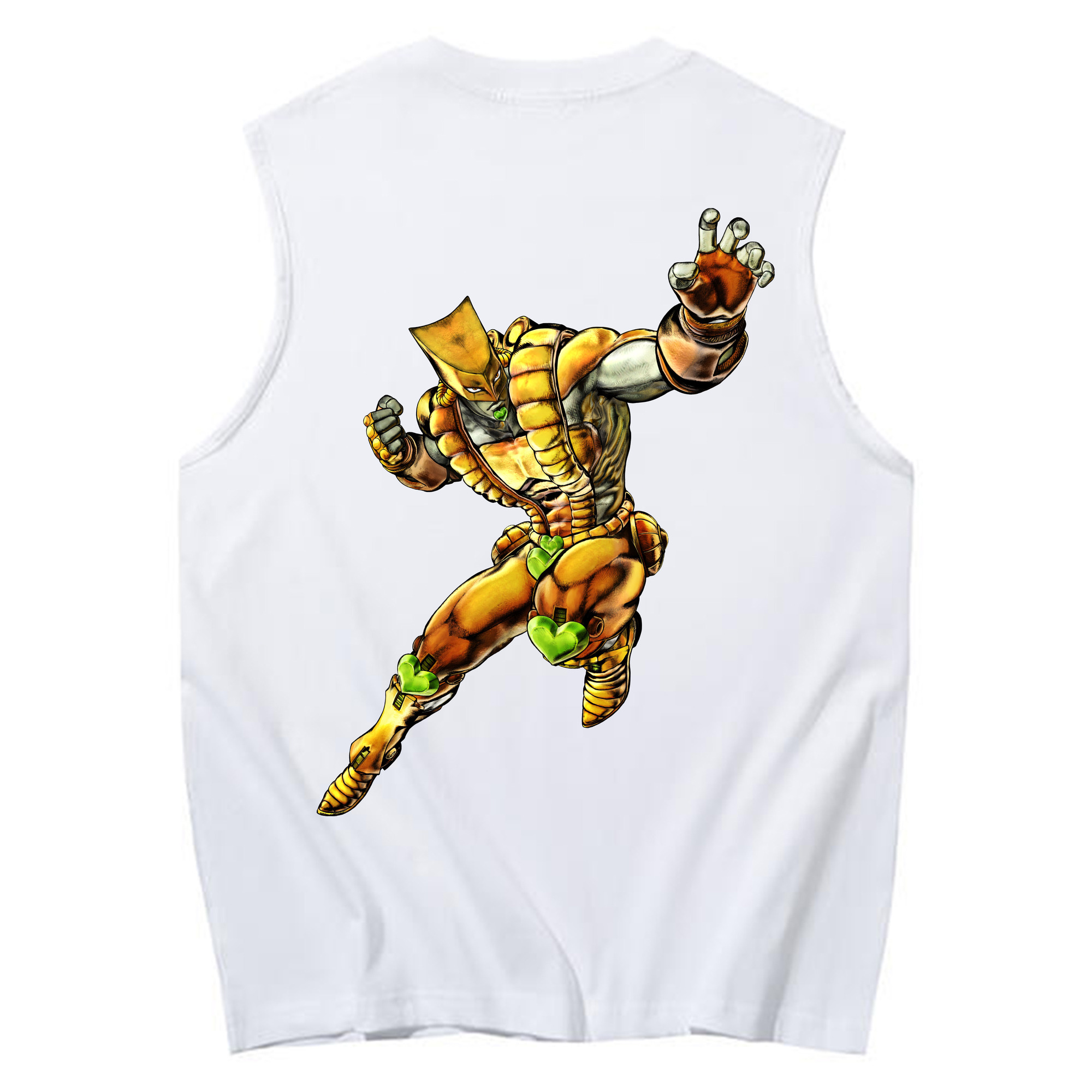 （画像用） ジョジョの奇妙な冒険 ディオ?ブランドー JoJo's Bizarre Adventure Dio Brando コットン100％タンクトップ（背面プリント）