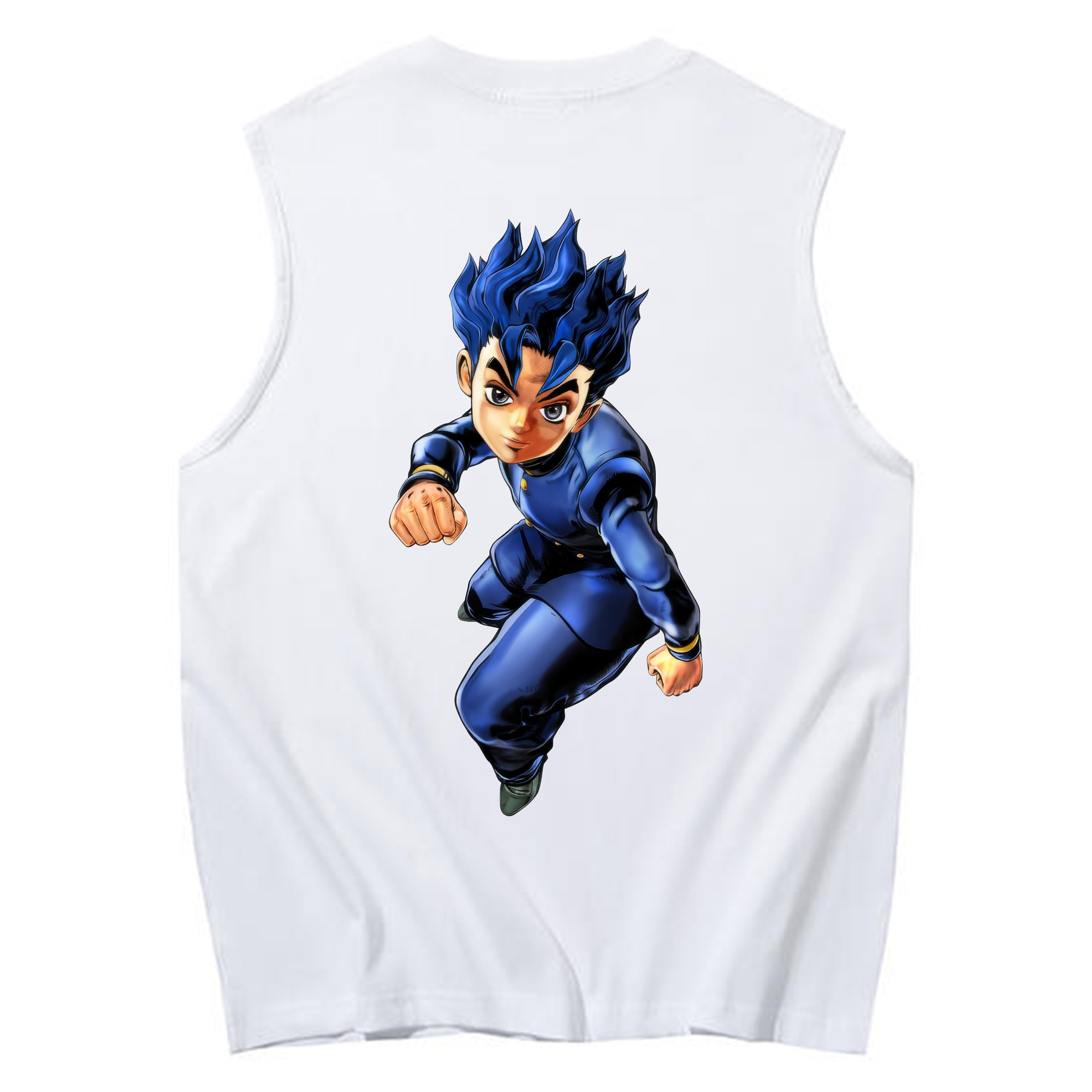 （画像用） ジョジョの奇妙な冒険 広瀨康一 JoJo's Bizarre Adventure Hirose Koichi コットン100％タンクトップ（背面プリント）