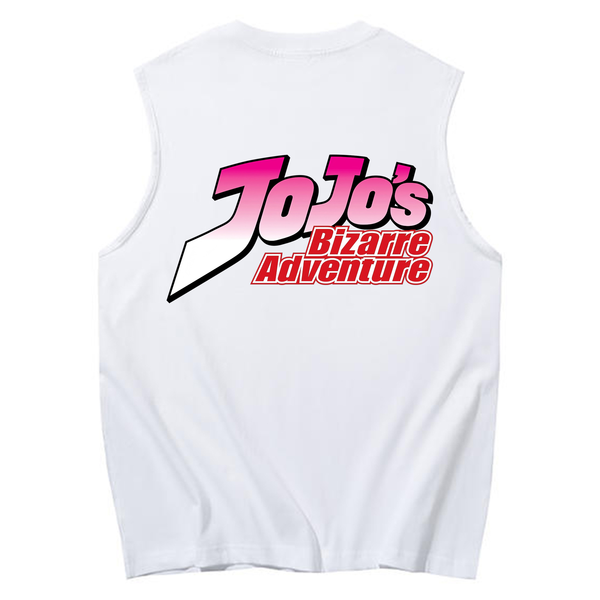 （画像用） ジョジョの奇妙な冒険 JoJo's Bizarre Adventure コットン100％タンクトップ（背面プリント）