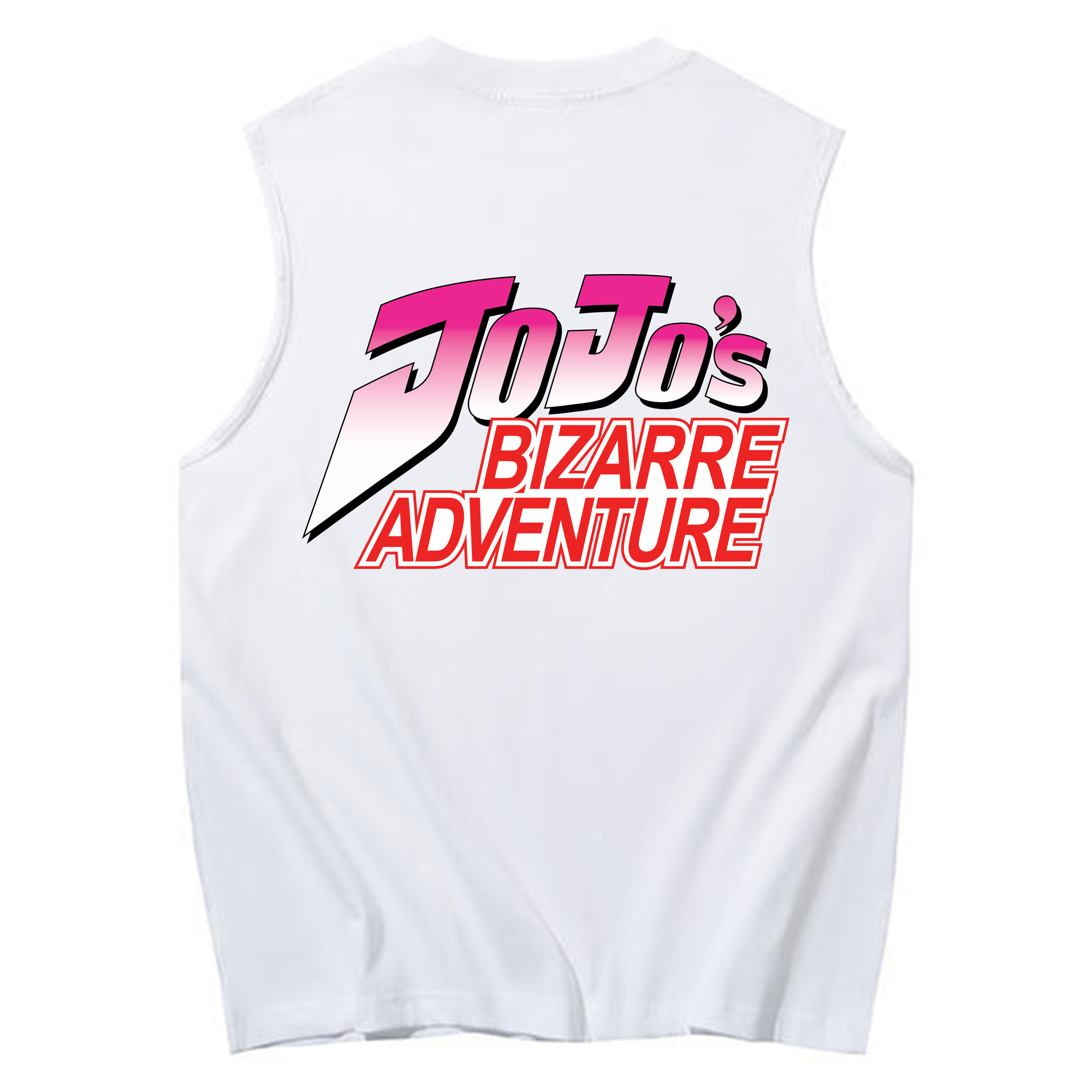 （画像用） ジョジョの奇妙な冒険 JoJo's Bizarre Adventure コットン100％タンクトップ（背面プリント）