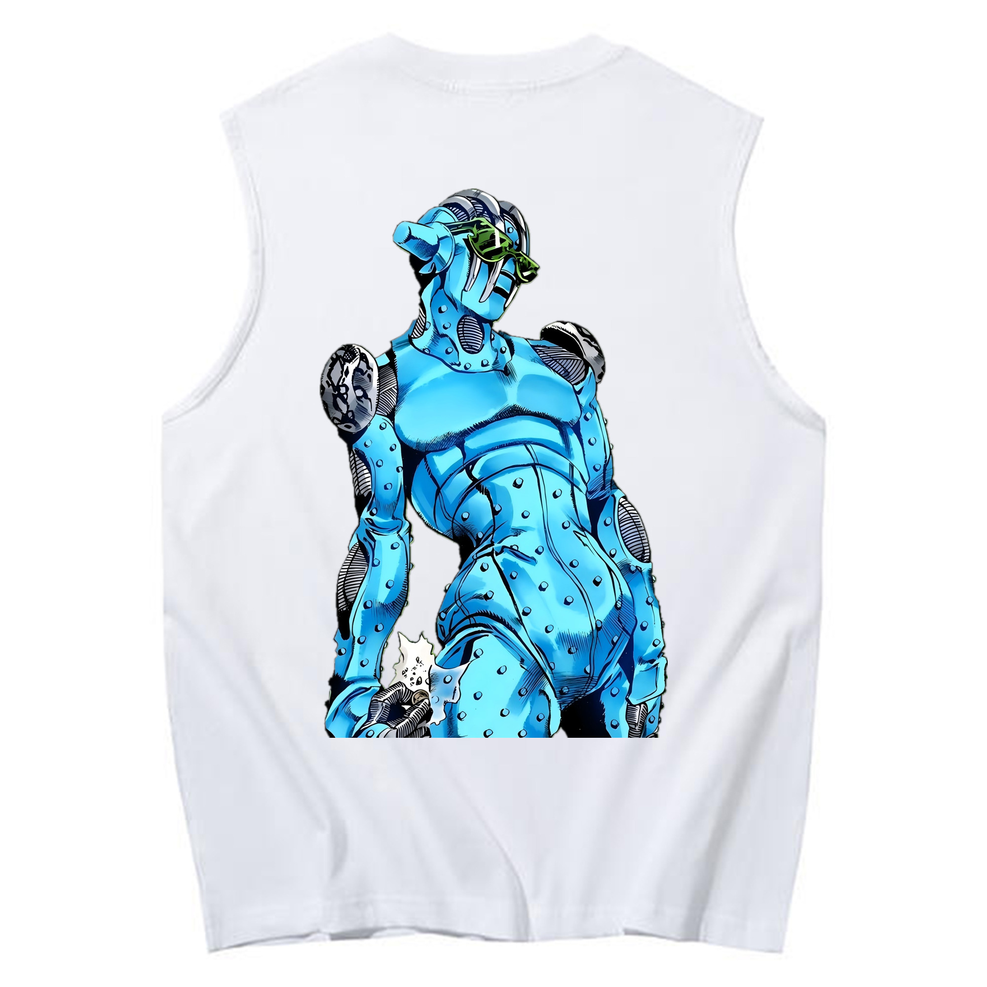 （画像用） ジョジョの奇妙な冒険 JoJo's Bizarre Adventure コットン100％タンクトップ（背面プリント）