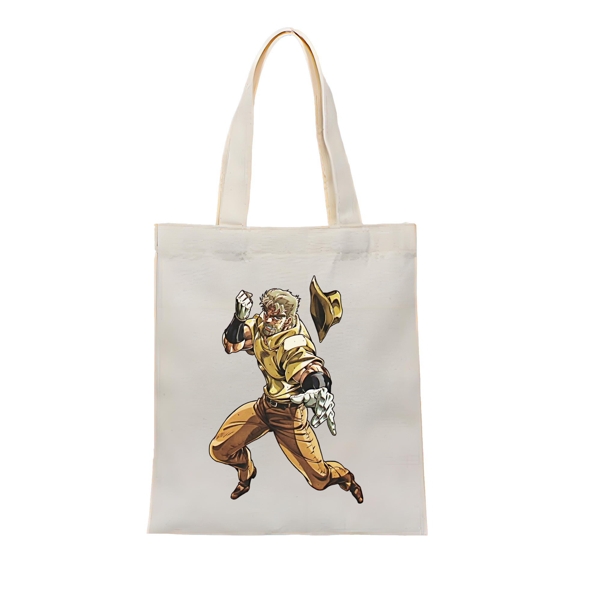 （画像用） ジョジョの奇妙な冒険 ジョセフ?ジョースター JoJo's Bizarre Adventure Joseph Joestar 縦型キャンバス生地手提げバッグ　トートバッグ