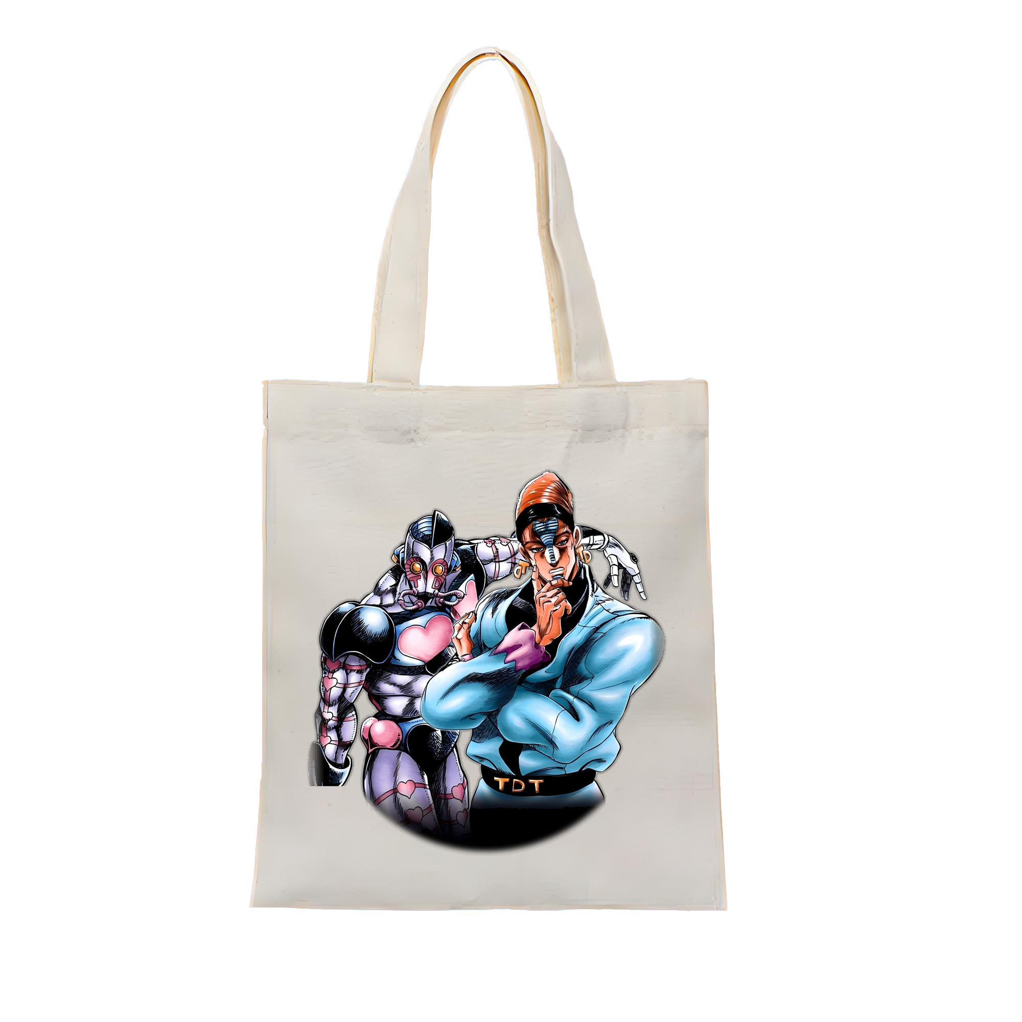 （画像用） ジョジョの奇妙な冒険 ひがしかた じょうすけ JoJo's Bizarre Adventure Higashikata Josuke 縦型キャンバス生地手提げバッグ　トートバッグ