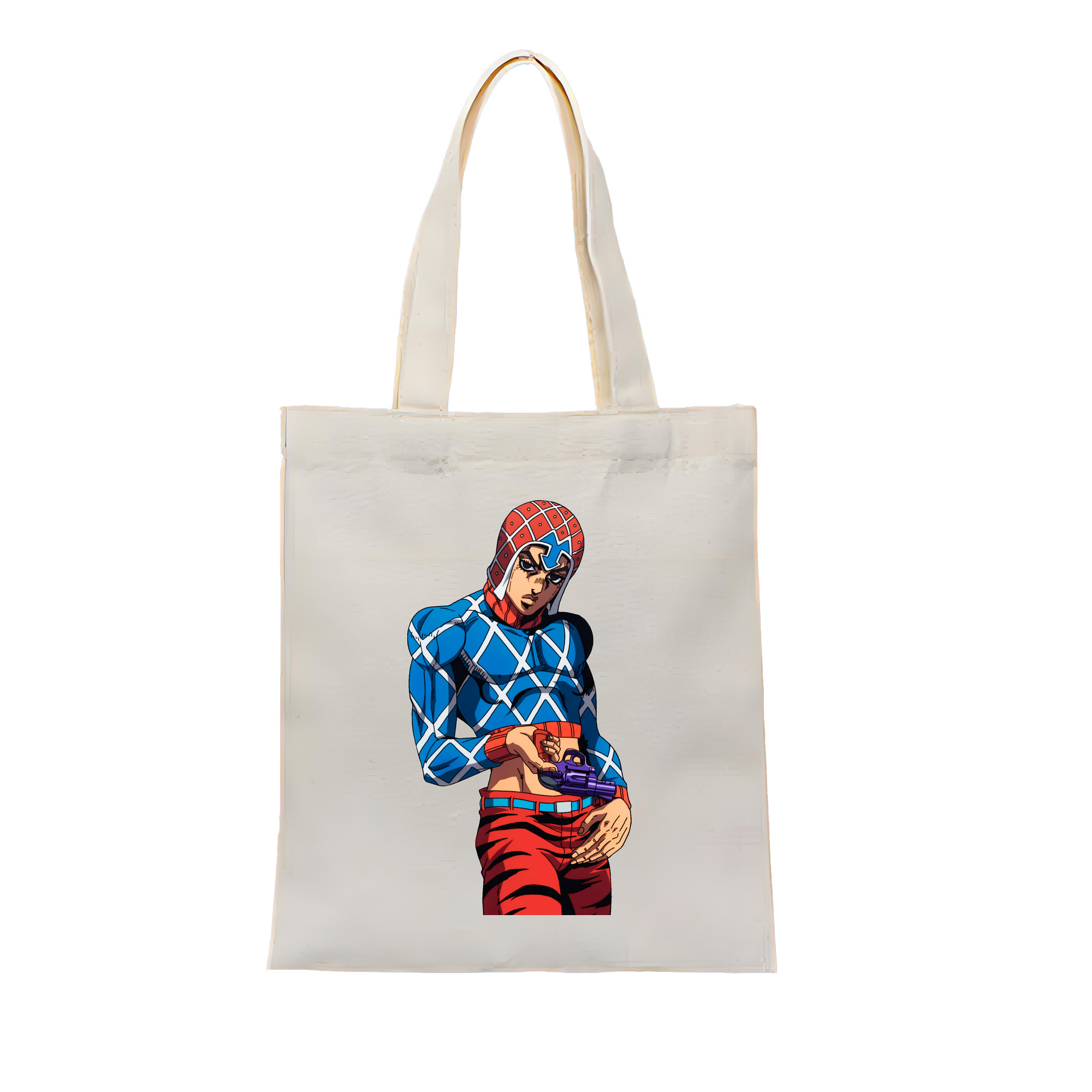 （画像用） ジョジョの奇妙な冒険 グイード?ミスタ JoJo's Bizarre Adventure Guido Mista 縦型キャンバス生地手提げバッグ　トートバッグ