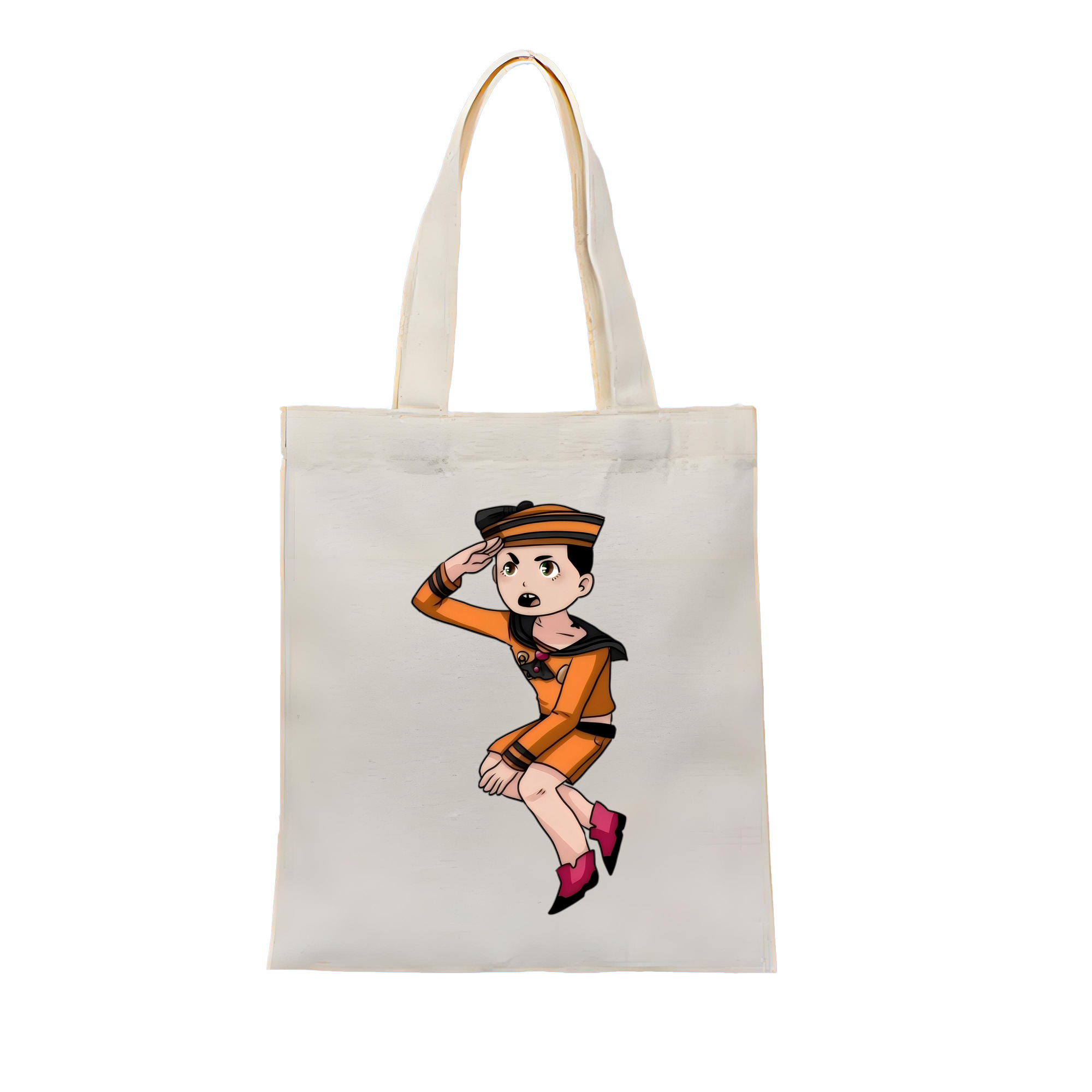 （画像用） ジョジョの奇妙な冒険 東方定助 JoJo's Bizarre Adventure Higashikata Josuke 縦型キャンバス生地手提げバッグ　トートバッグ