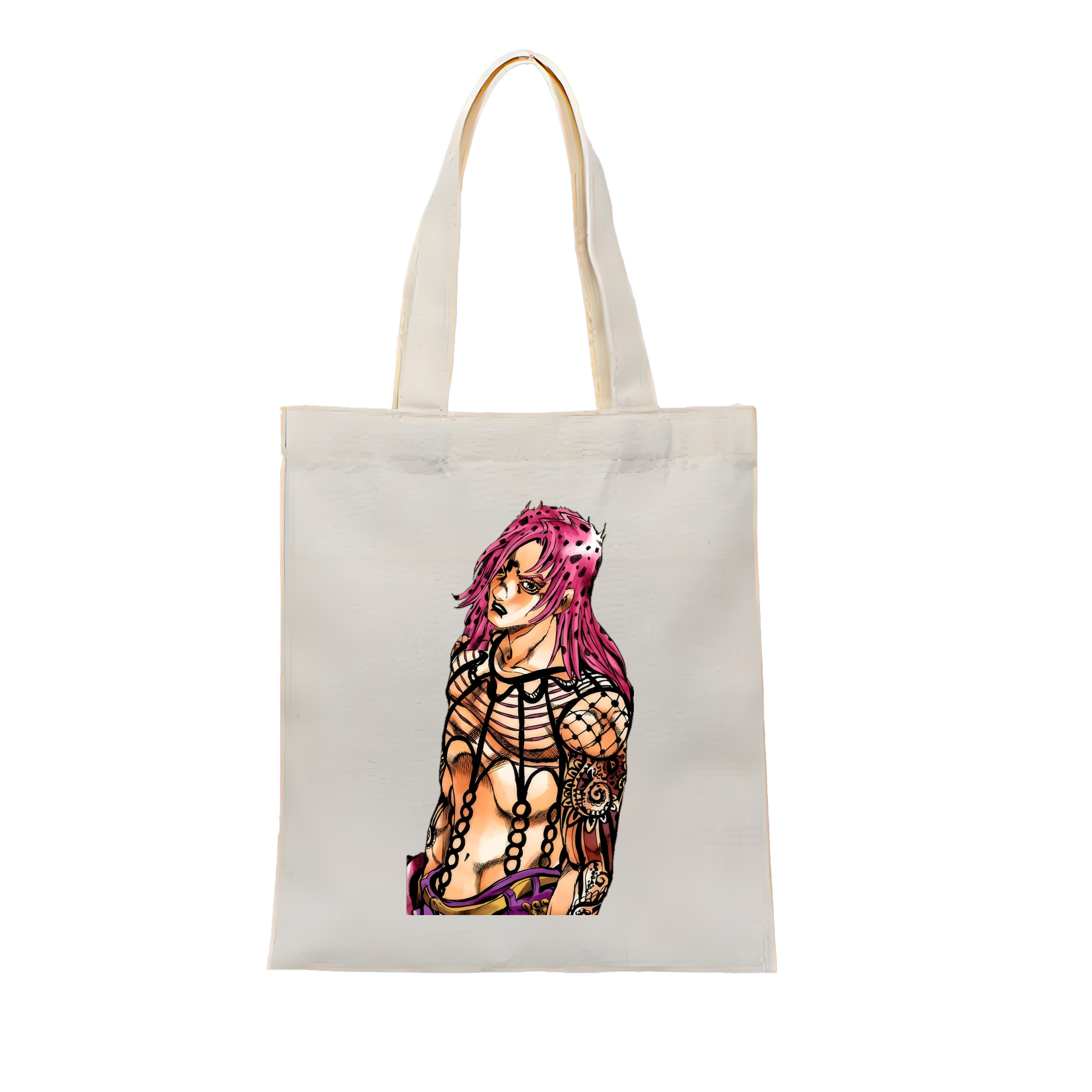 （画像用） ジョジョの奇妙な冒険 ビネガー?ドッピオ JoJo's Bizarre Adventure Vinegar Doppio 縦型キャンバス生地手提げバッグ　トートバッグ