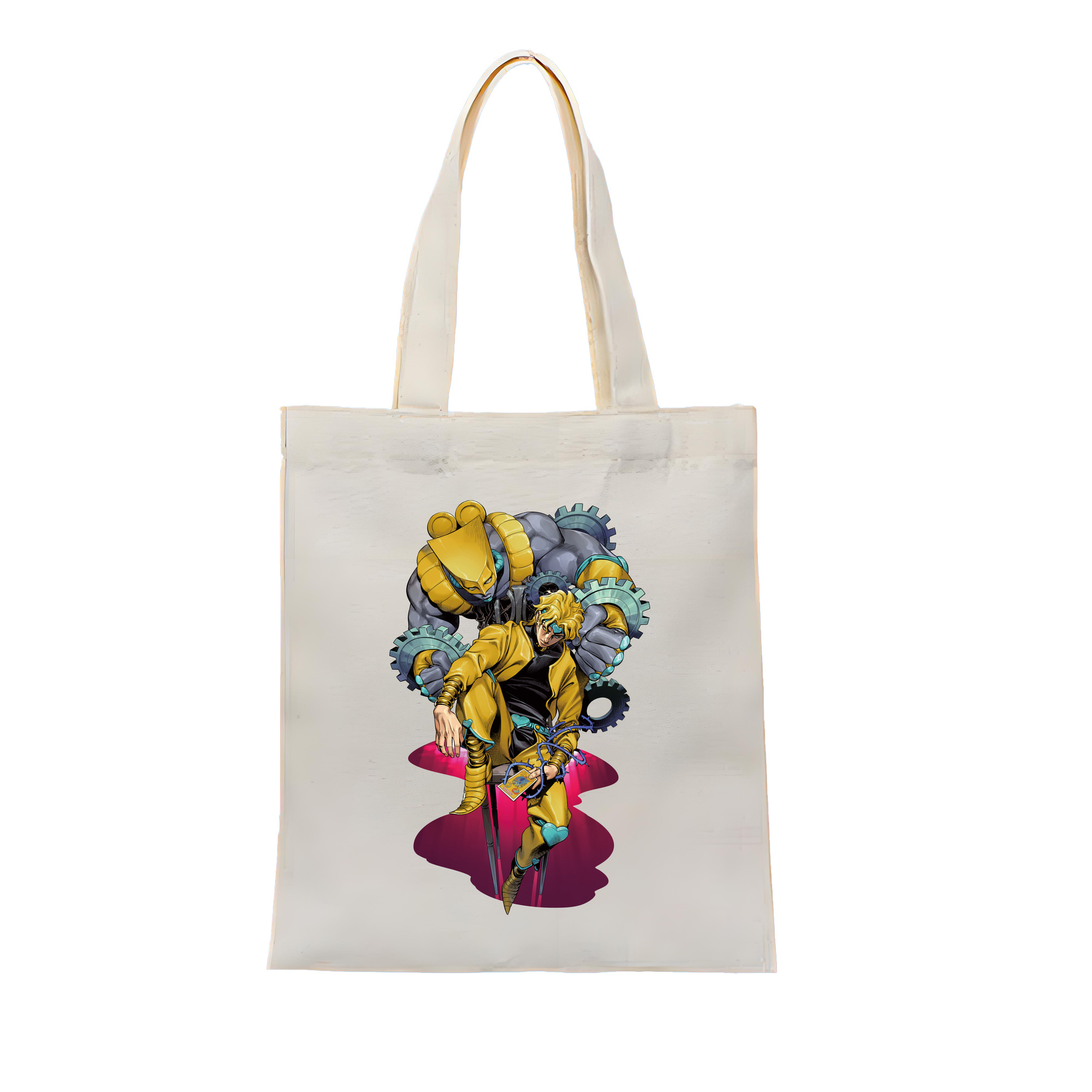 （画像用） ジョジョの奇妙な冒険 ディオ?ブランドー JoJo's Bizarre Adventure Dio Brando 縦型キャンバス生地手提げバッグ　トートバッグ