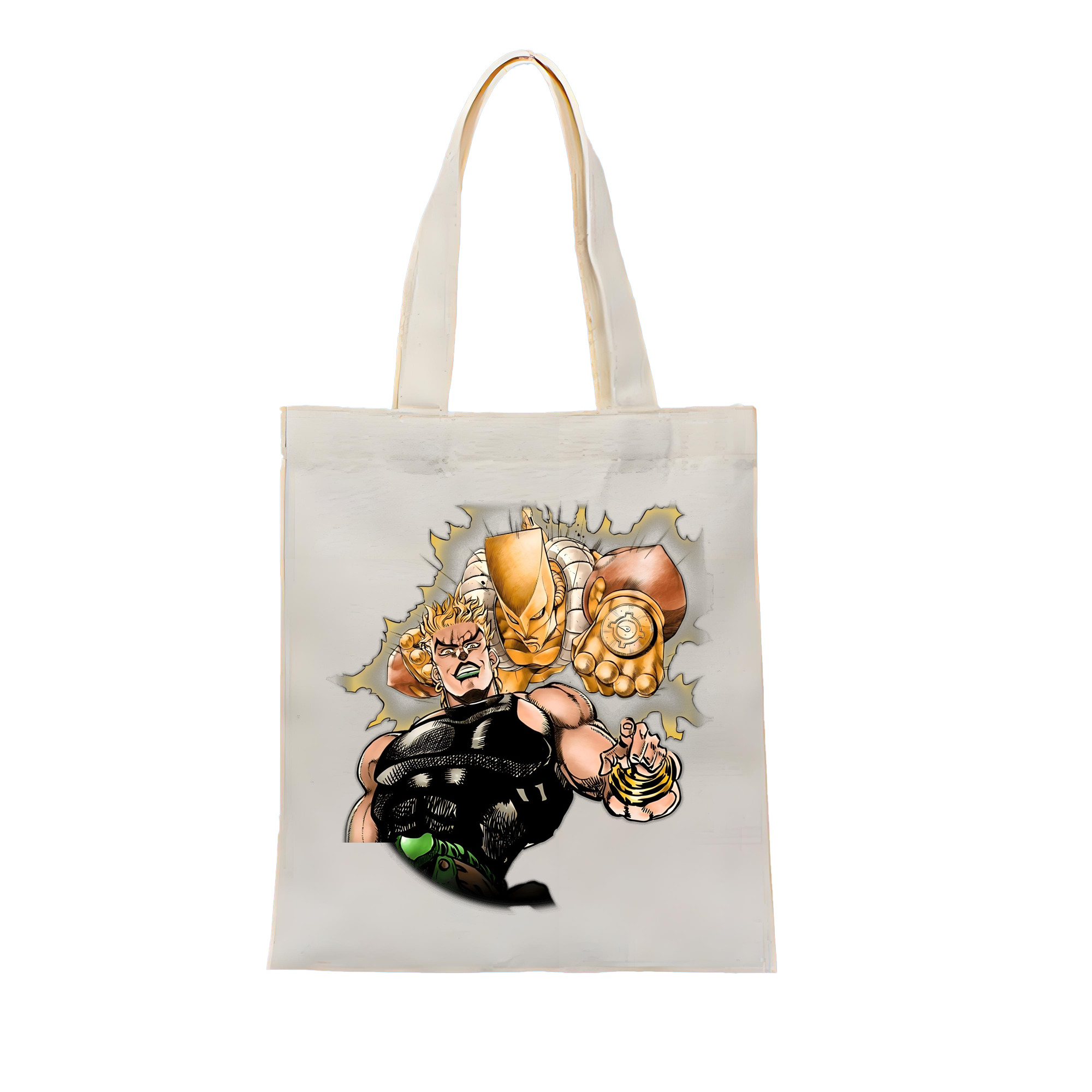 （画像用） ジョジョの奇妙な冒険 ディオ?ブランドー JoJo's Bizarre Adventure Dio Brando 縦型キャンバス生地手提げバッグ　トートバッグ