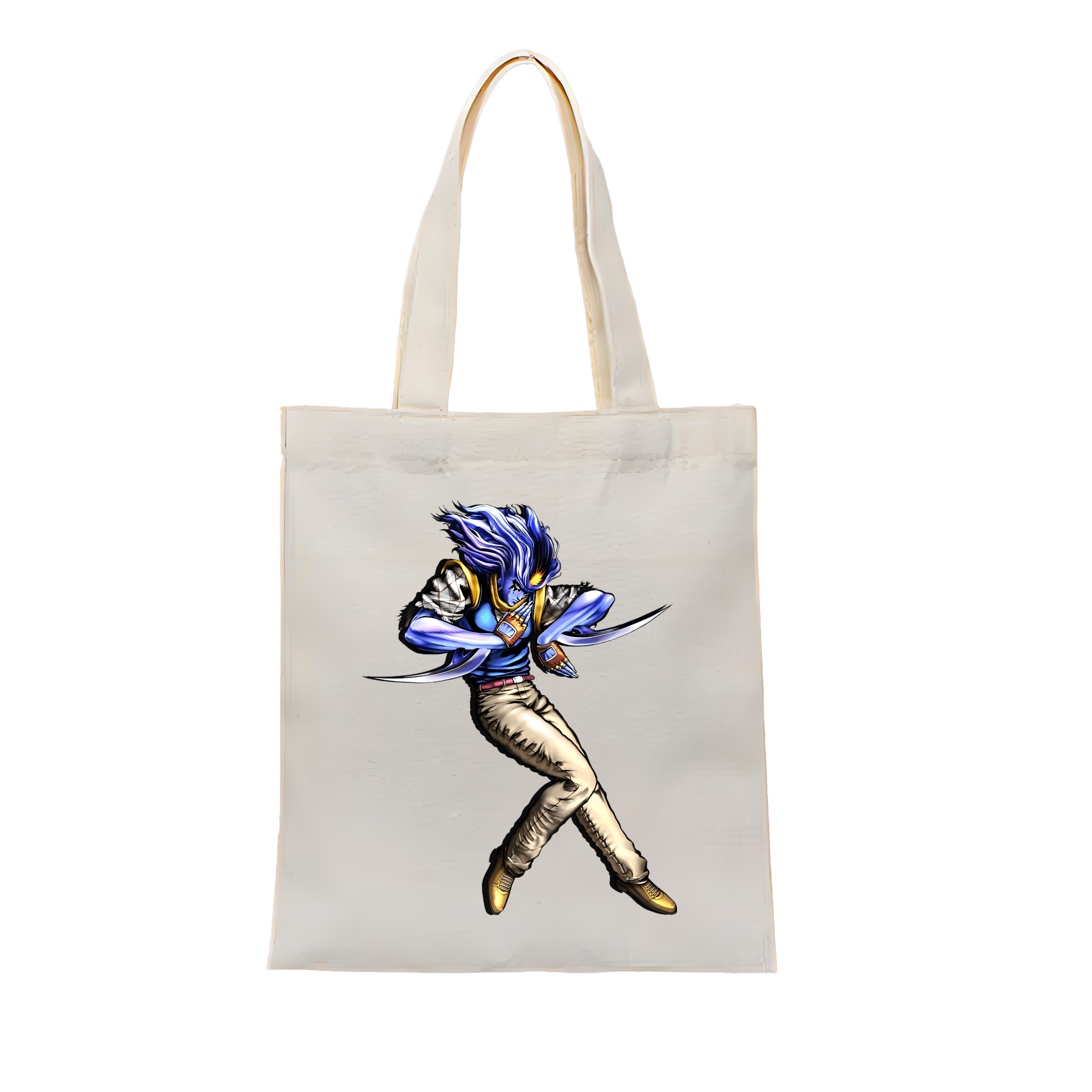 （画像用） ジョジョの奇妙な冒険 JoJo's Bizarre Adventure 縦型キャンバス生地手提げバッグ　トートバッグ