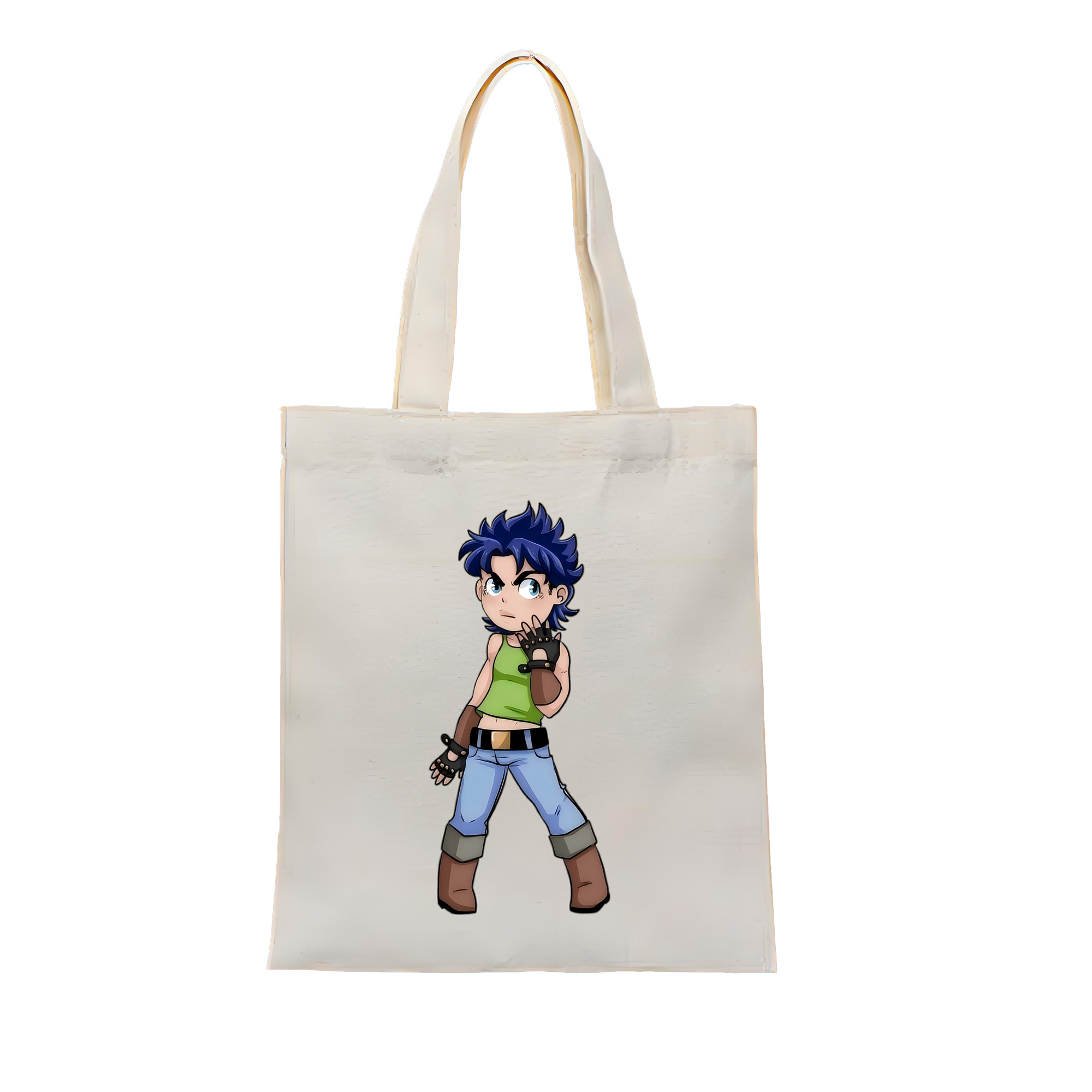 （画像用） ジョジョの奇妙な冒険 広瀨康一 JoJo's Bizarre Adventure Hirose Koichi 縦型キャンバス生地手提げバッグ　トートバッグ