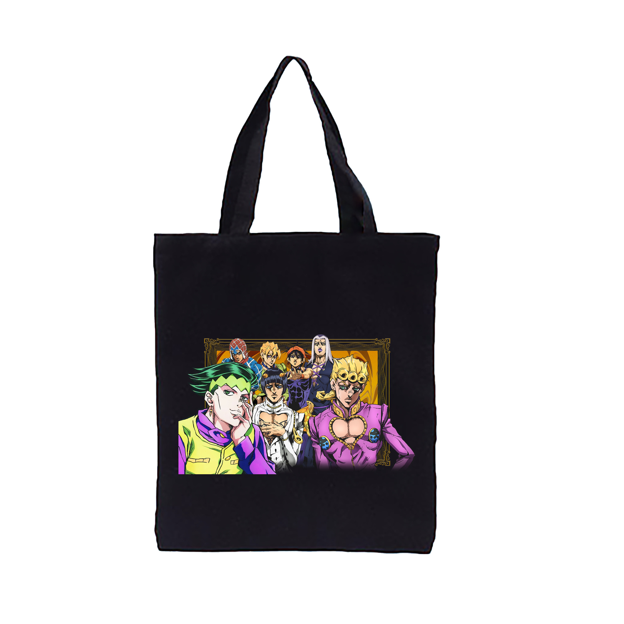 （画像用） ジョジョの奇妙な冒険 ジョルノ?ジョバァーナ JoJo's Bizarre Adventure Giorno Giovanna 縦型キャンバス生地手提げバッグ　トートバッグ