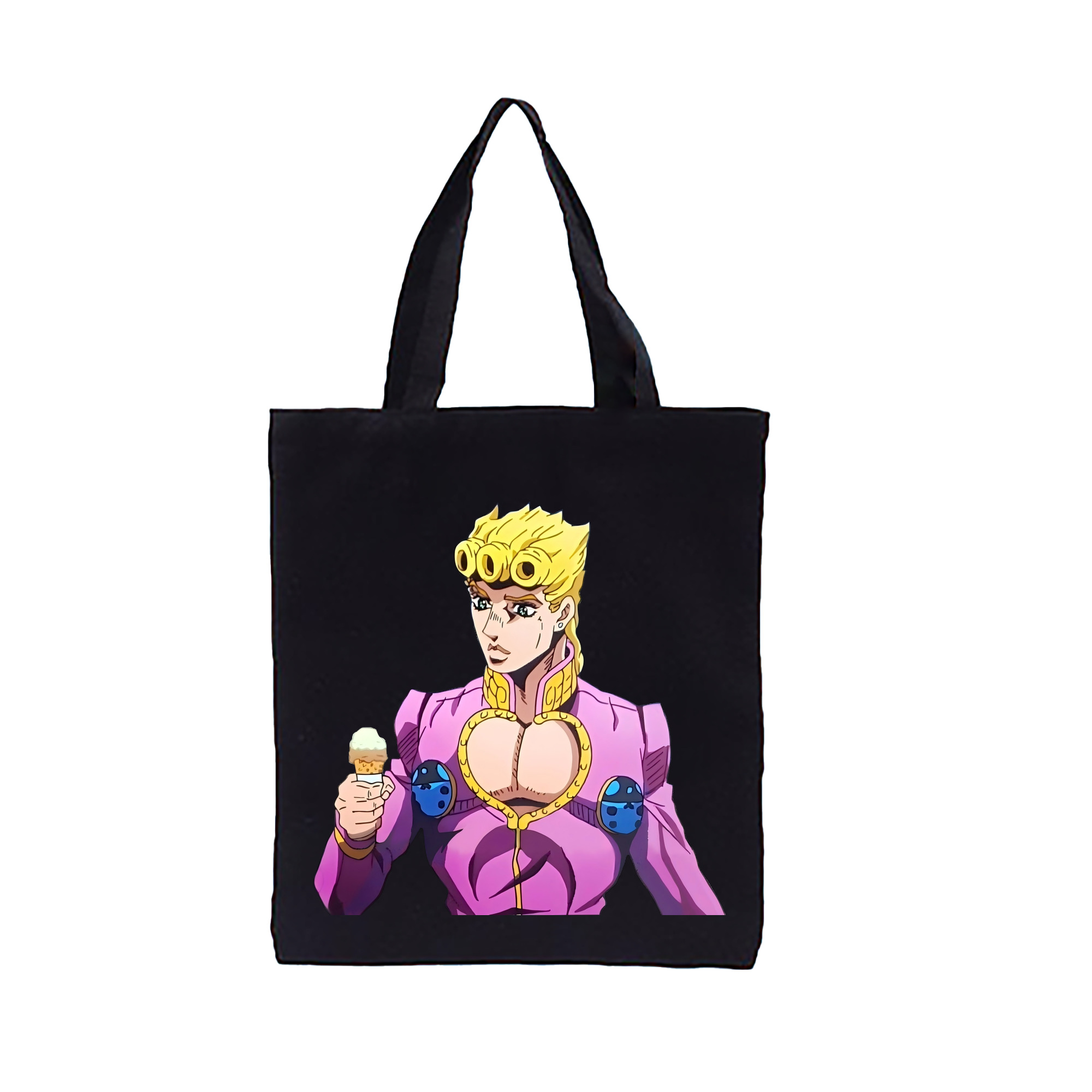 （画像用） ジョジョの奇妙な冒険 ジョルノ?ジョバァーナ JoJo's Bizarre Adventure Giorno Giovanna 縦型キャンバス生地手提げバッグ　トートバッグ