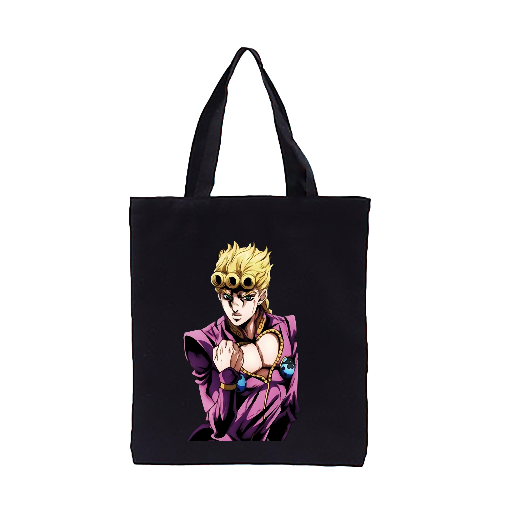 （画像用） ジョジョの奇妙な冒険 ジョルノ?ジョバァーナ JoJo's Bizarre Adventure Giorno Giovanna 縦型キャンバス生地手提げバッグ　トートバッグ