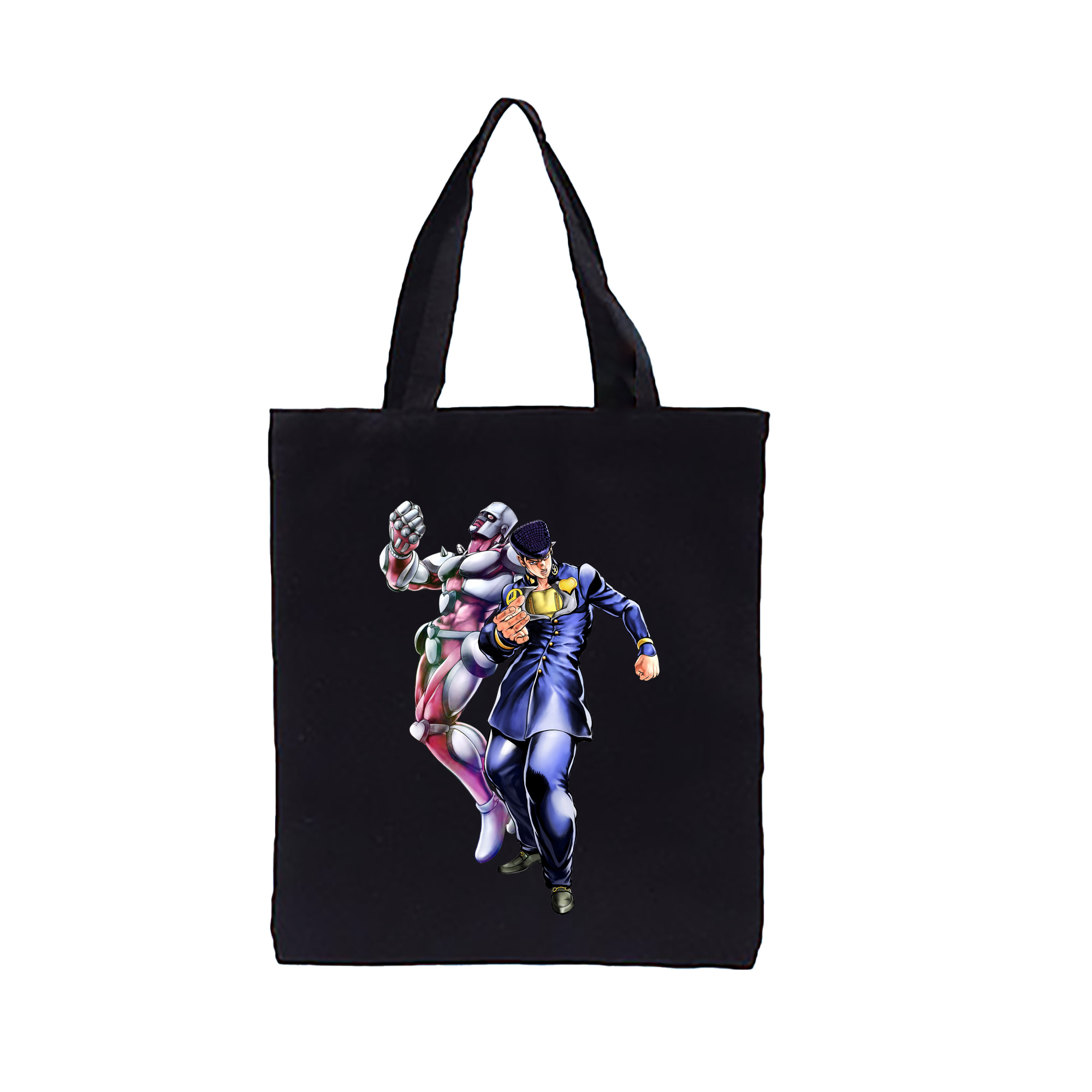 （画像用） ジョジョの奇妙な冒険 ひがしかた じょうすけ JoJo's Bizarre Adventure Higashikata Josuke 縦型キャンバス生地手提げバッグ　トートバッグ