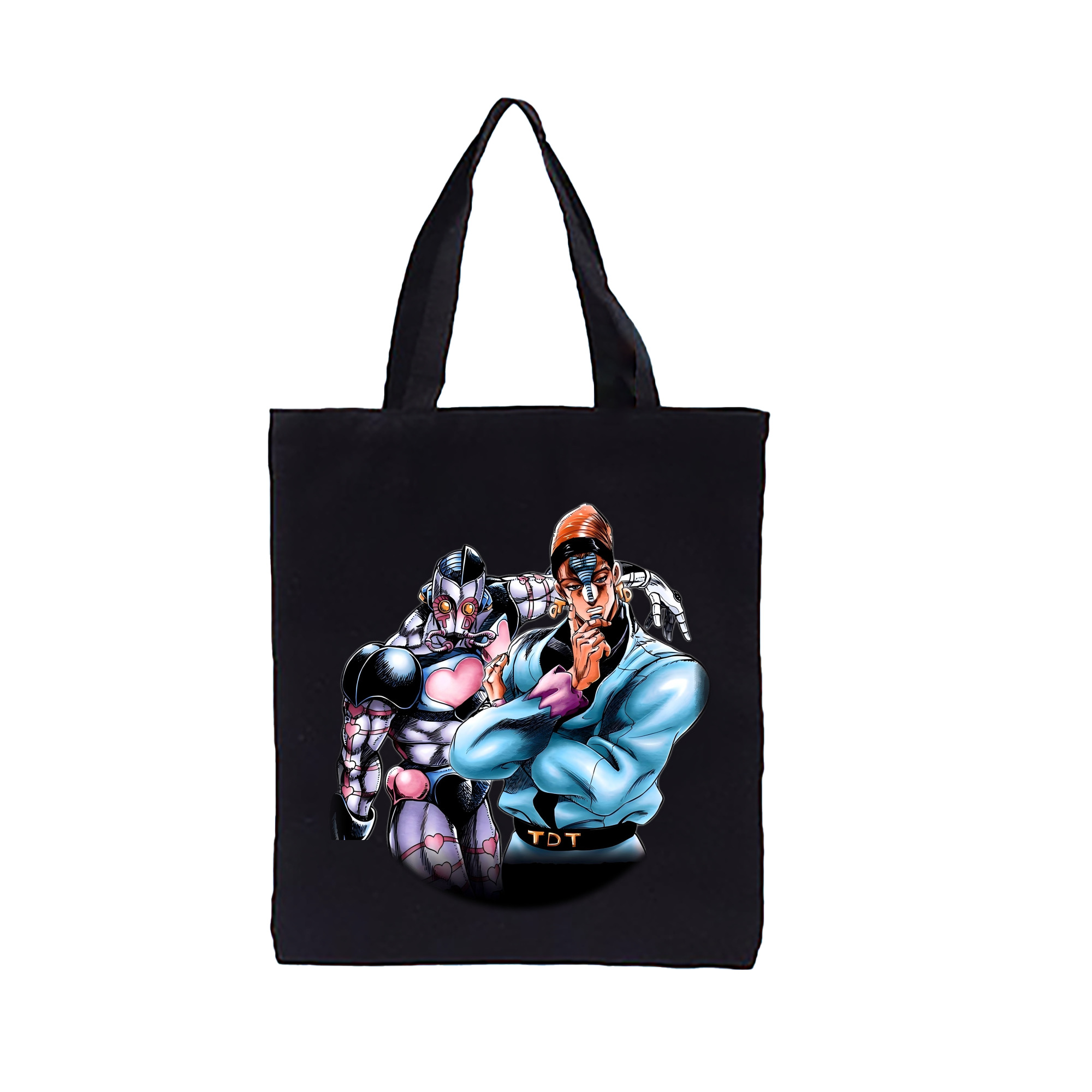 （画像用） ジョジョの奇妙な冒険 ひがしかた じょうすけ JoJo's Bizarre Adventure Higashikata Josuke 縦型キャンバス生地手提げバッグ　トートバッグ