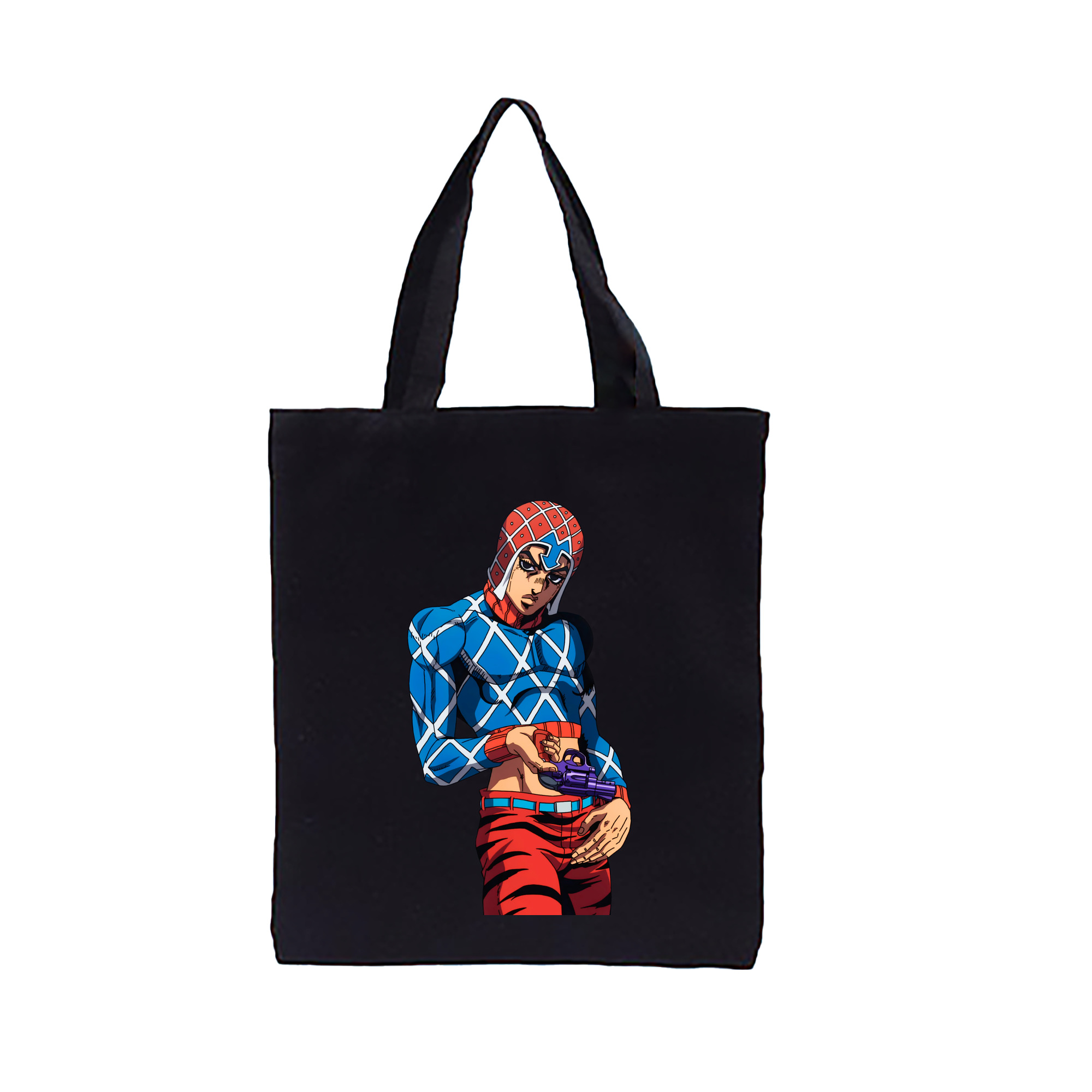 （画像用） ジョジョの奇妙な冒険 グイード?ミスタ JoJo's Bizarre Adventure Guido Mista 縦型キャンバス生地手提げバッグ　トートバッグ