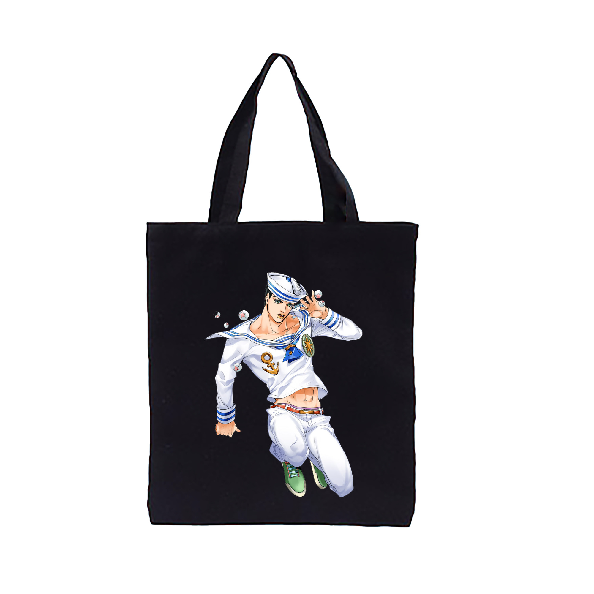 （画像用） ジョジョの奇妙な冒険 東方定助 JoJo's Bizarre Adventure Higashikata Josuke 縦型キャンバス生地手提げバッグ　トートバッグ