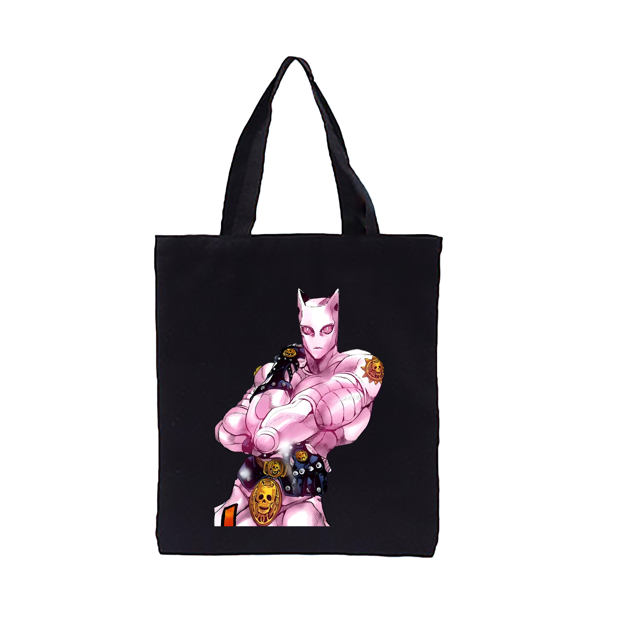 （画像用） ジョジョの奇妙な冒険 きら よしかげ JoJo's Bizarre Adventure Kira Yoshikage 縦型キャンバス生地手提げバッグ　トートバッグ
