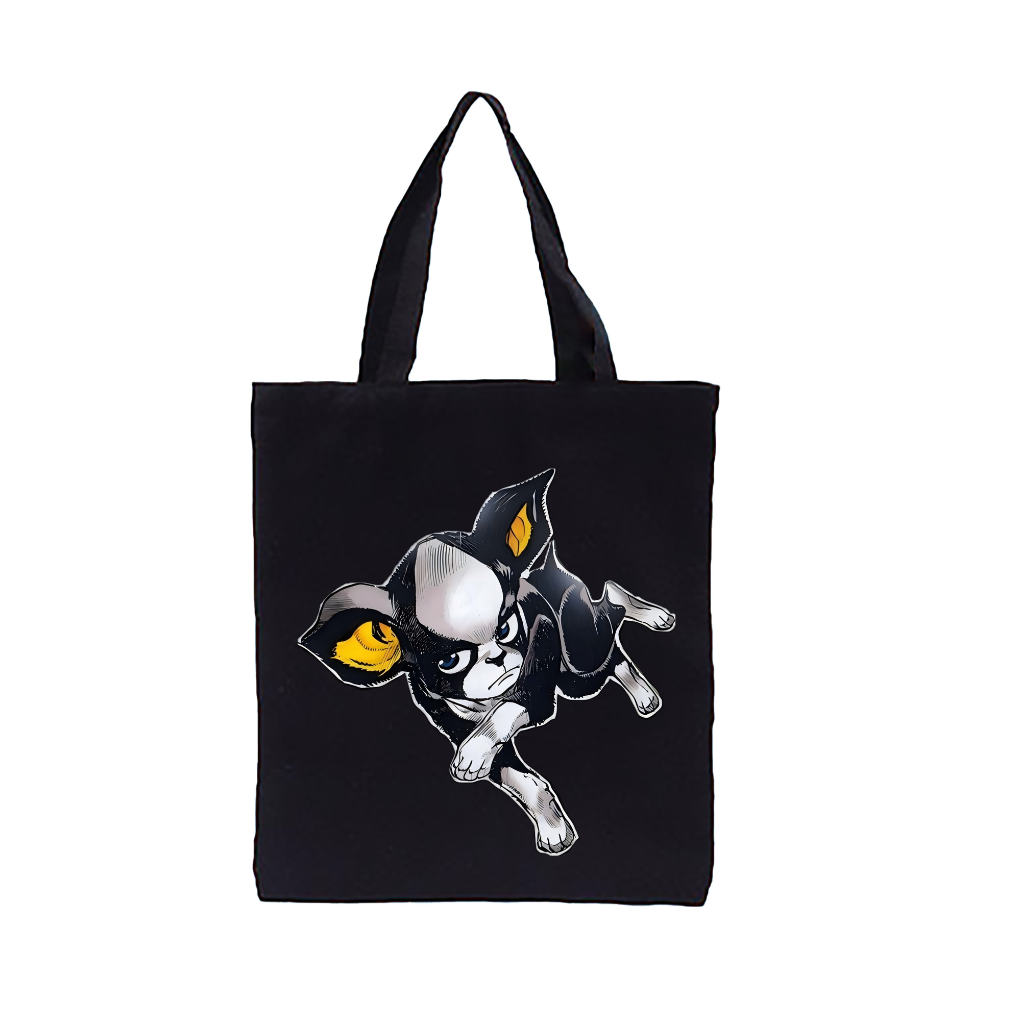 （画像用） ジョジョの奇妙な冒険 イギー JoJo's Bizarre Adventure Iggy 縦型キャンバス生地手提げバッグ　トートバッグ