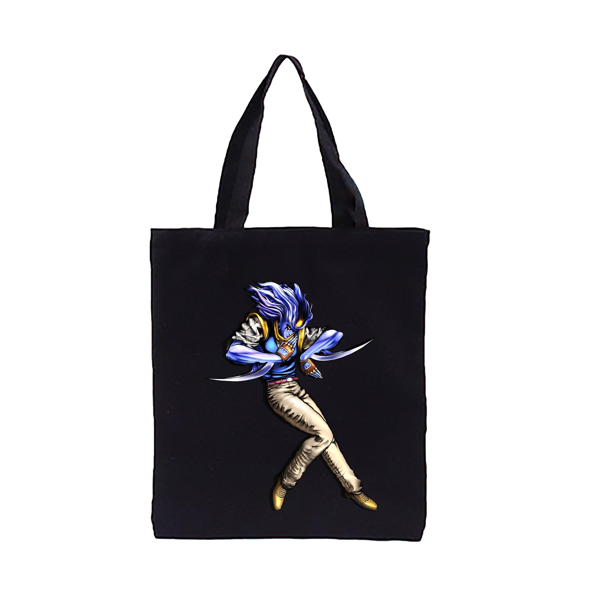 （画像用） ジョジョの奇妙な冒険 JoJo's Bizarre Adventure 縦型キャンバス生地手提げバッグ　トートバッグ