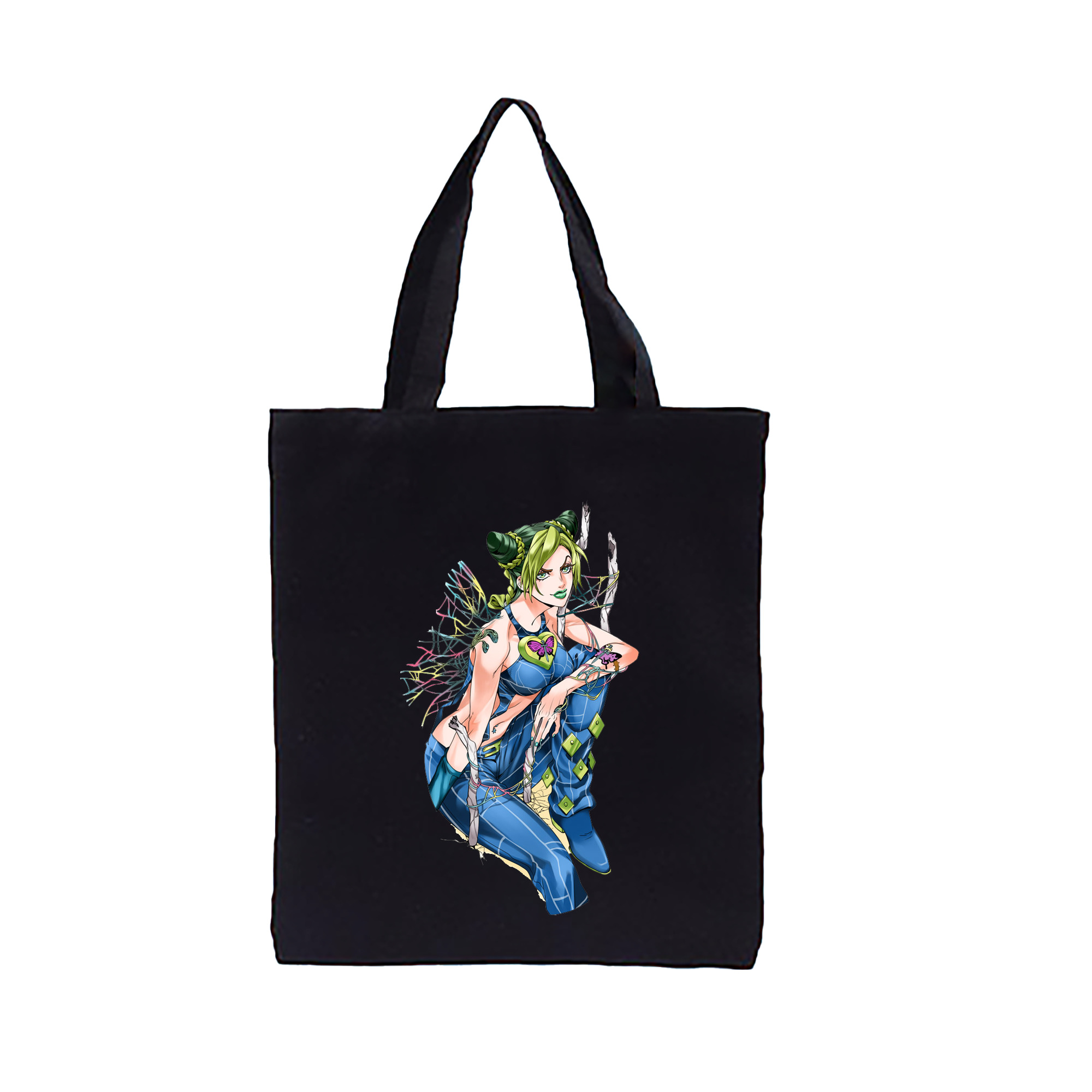 （画像用） "ジョジョの奇妙な冒険 くうじょう ジョリーン JoJo's Bizarre Adventure Jolyne Cujoh " 縦型キャンバス生地手提げバッグ　トートバッグ