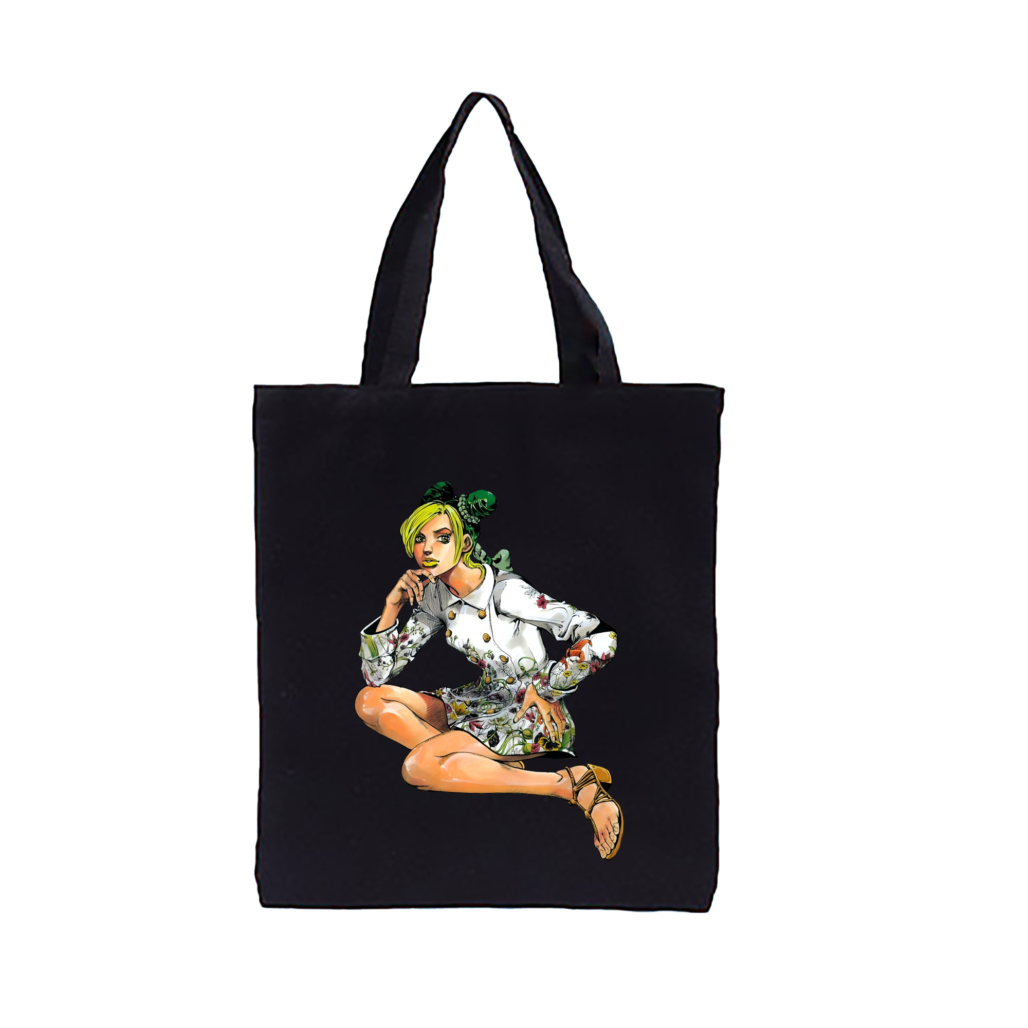 （画像用） "ジョジョの奇妙な冒険 くうじょう ジョリーン JoJo's Bizarre Adventure Jolyne Cujoh " 縦型キャンバス生地手提げバッグ　トートバッグ