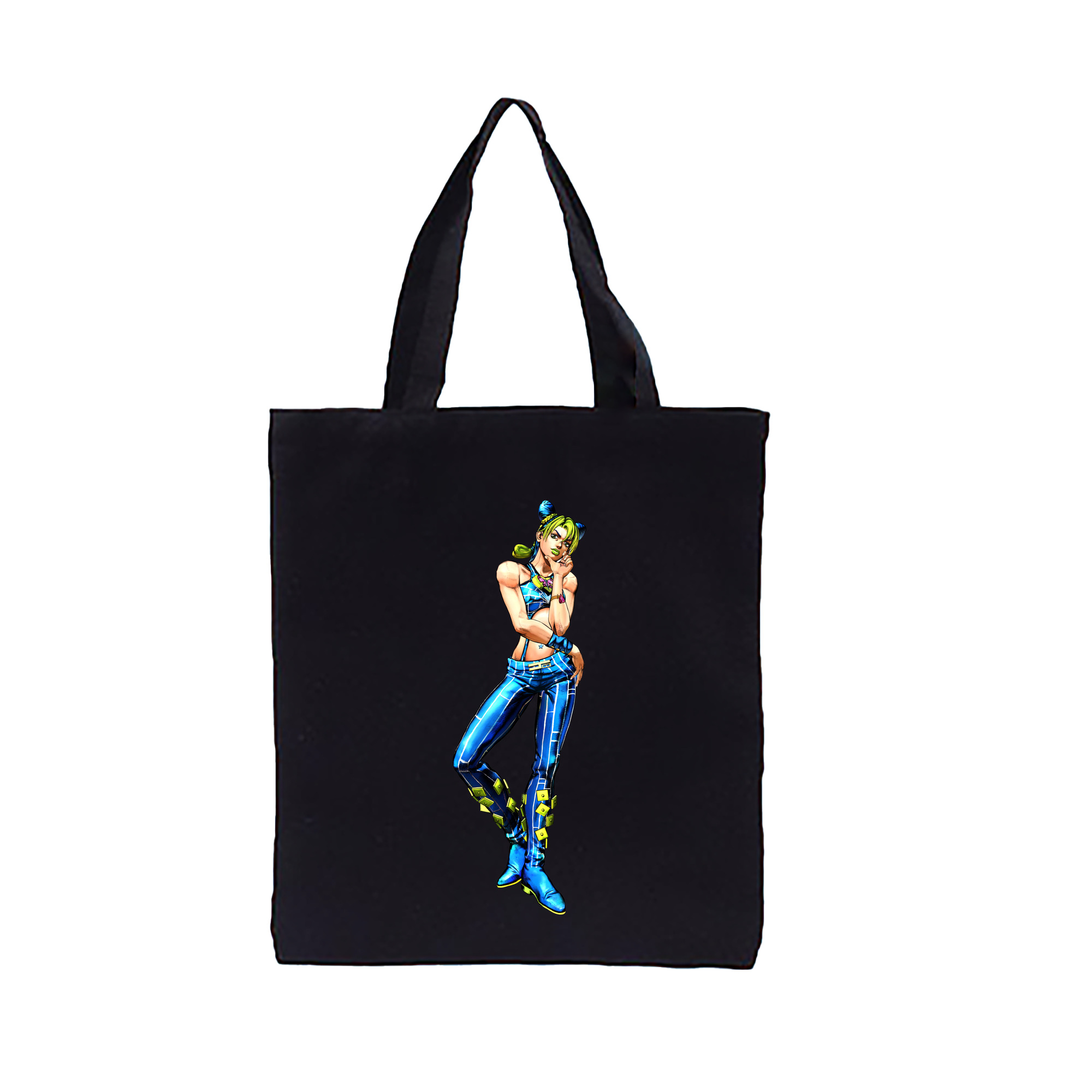 （画像用） "ジョジョの奇妙な冒険 くうじょう ジョリーン JoJo's Bizarre Adventure Jolyne Cujoh " 縦型キャンバス生地手提げバッグ　トートバッグ