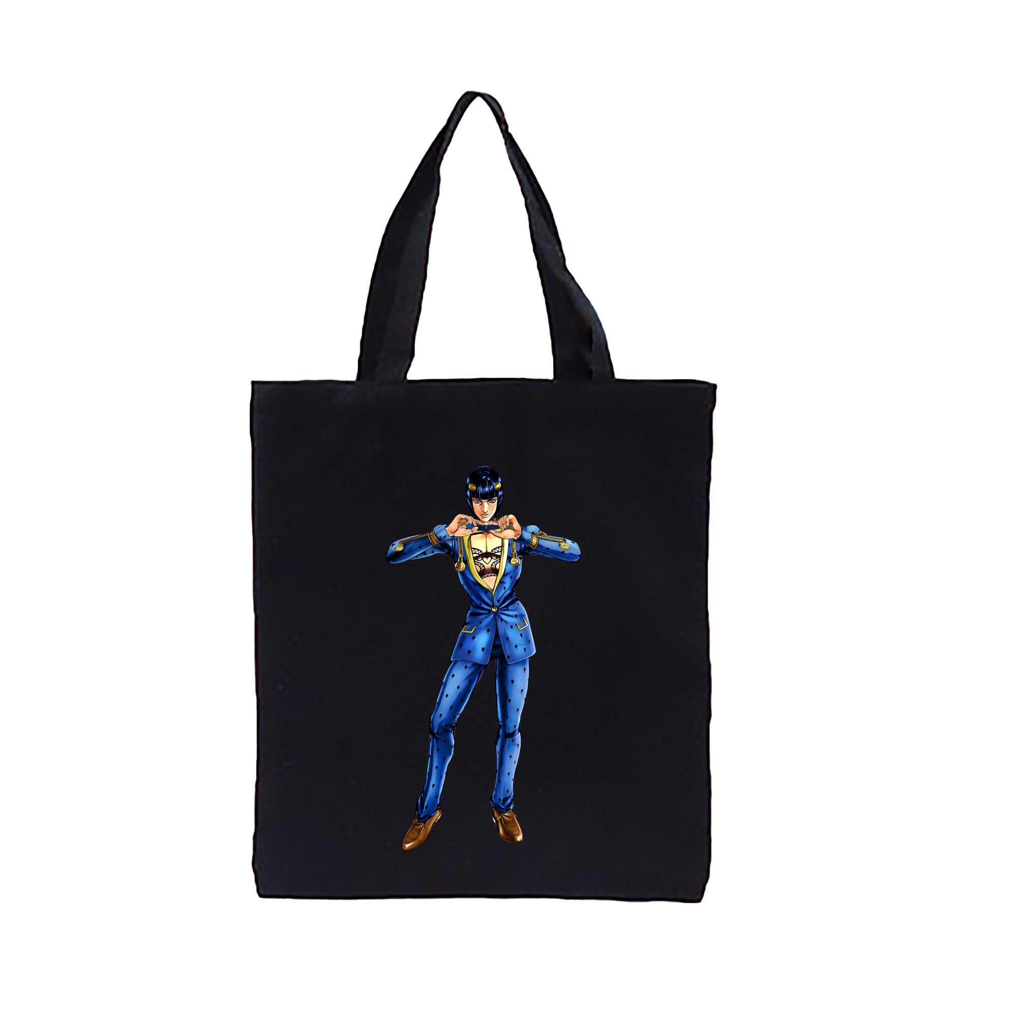 （画像用） ジョジョの奇妙な冒険 ブローノ?ブチャラティ JoJo's Bizarre Adventure Bruno Bucciarati 縦型キャンバス生地手提げバッグ　トートバッグ