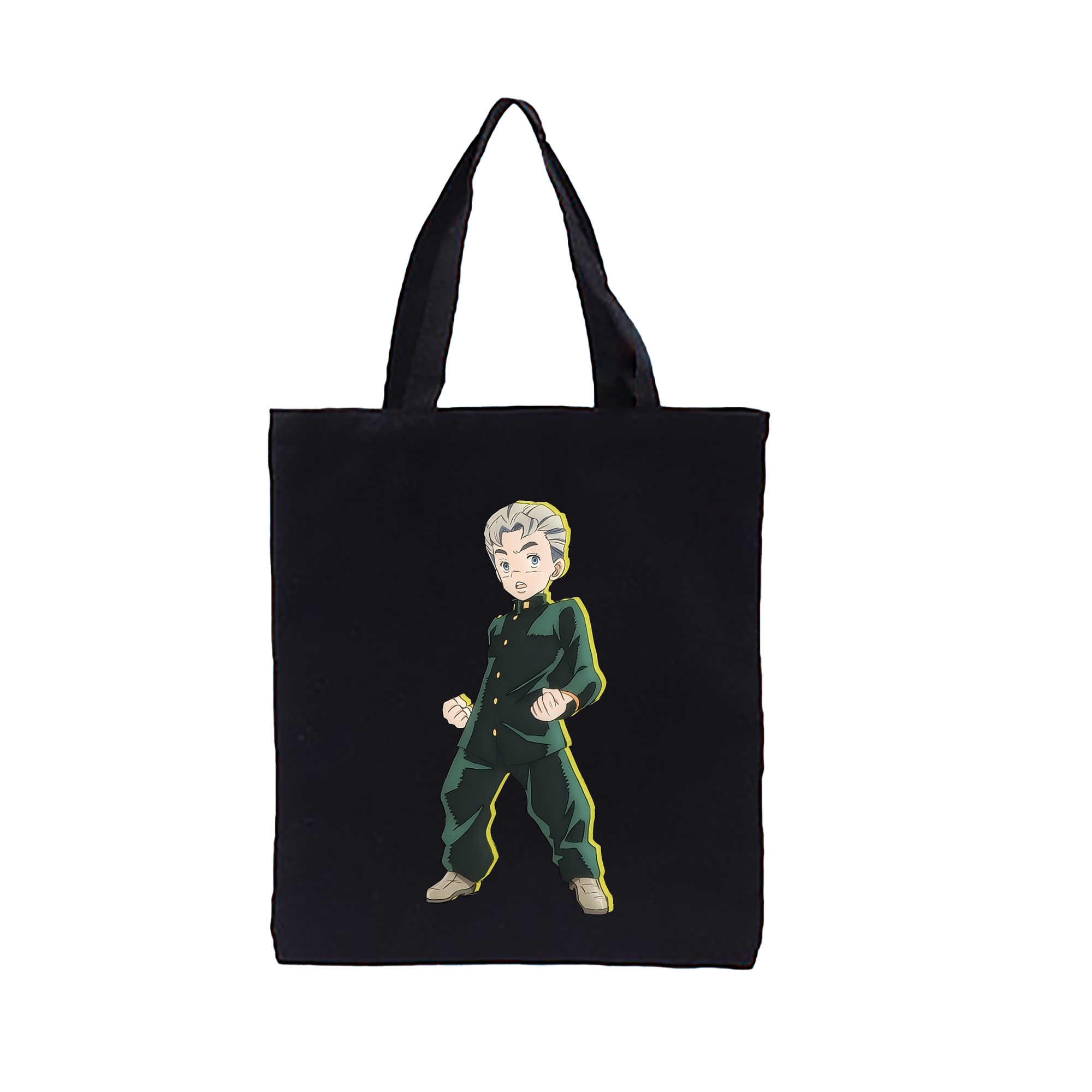 （画像用） ジョジョの奇妙な冒険 広瀨康一 JoJo's Bizarre Adventure Hirose Koichi 縦型キャンバス生地手提げバッグ　トートバッグ