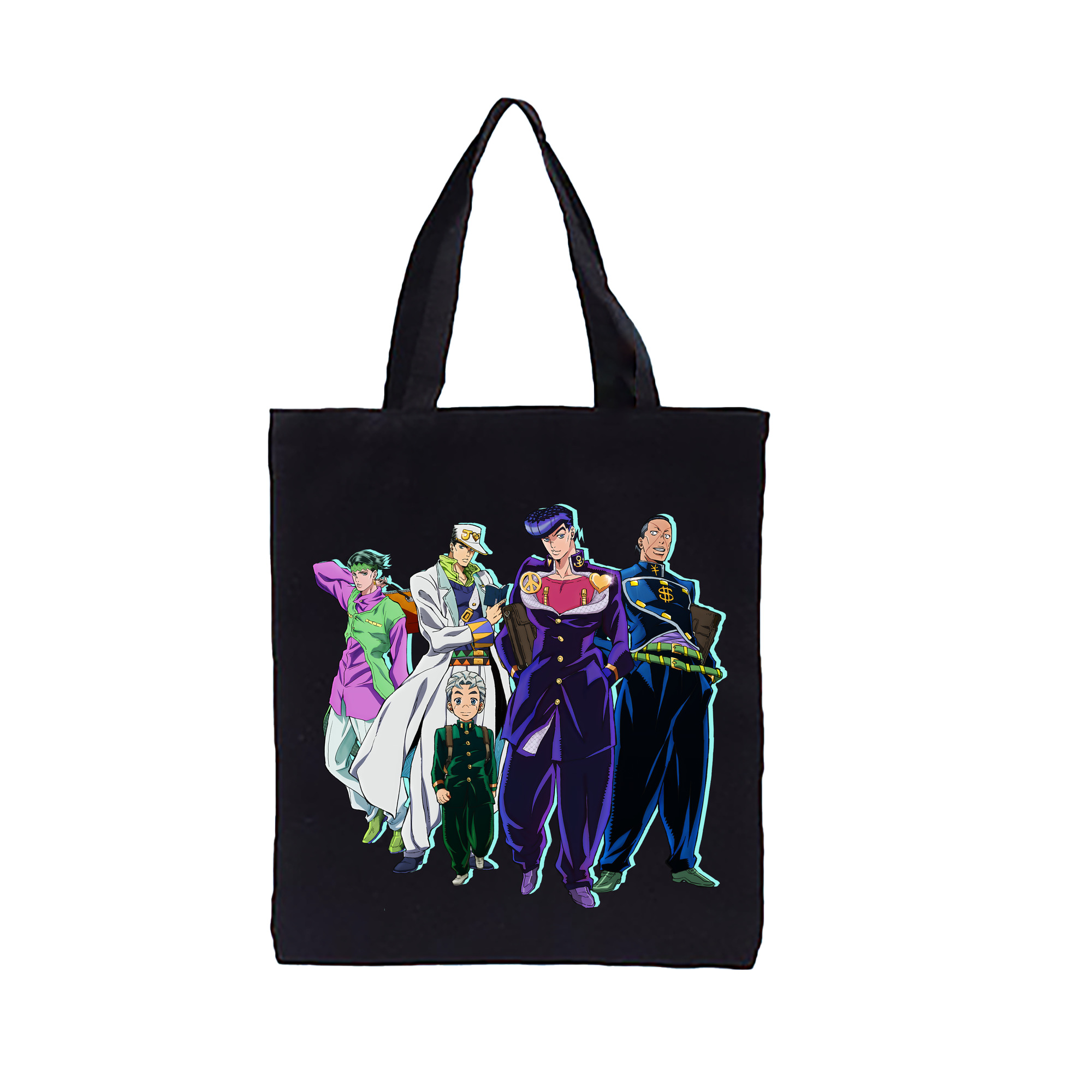 （画像用） ジョジョの奇妙な冒険 JoJo's Bizarre Adventure 縦型キャンバス生地手提げバッグ　トートバッグ