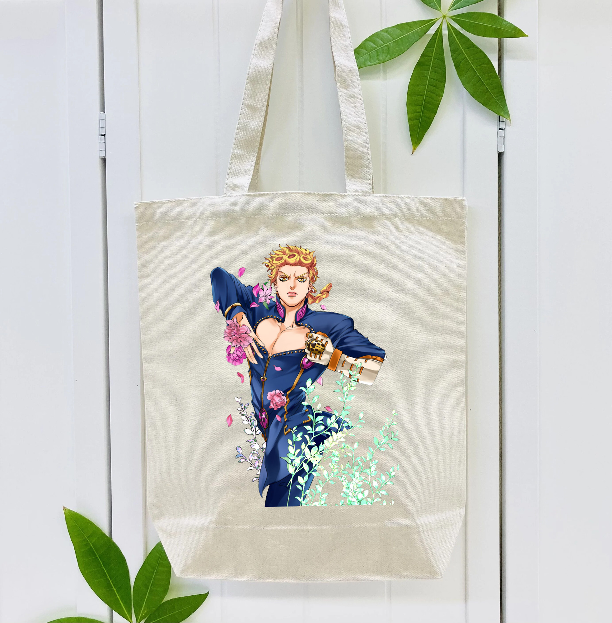 ジョジョの奇妙な冒険 ジョルノ?ジョバァーナ JoJo's Bizarre Adventure Giorno Giovanna 縦型キャンバス生地手提げバッグ　トートバッグ