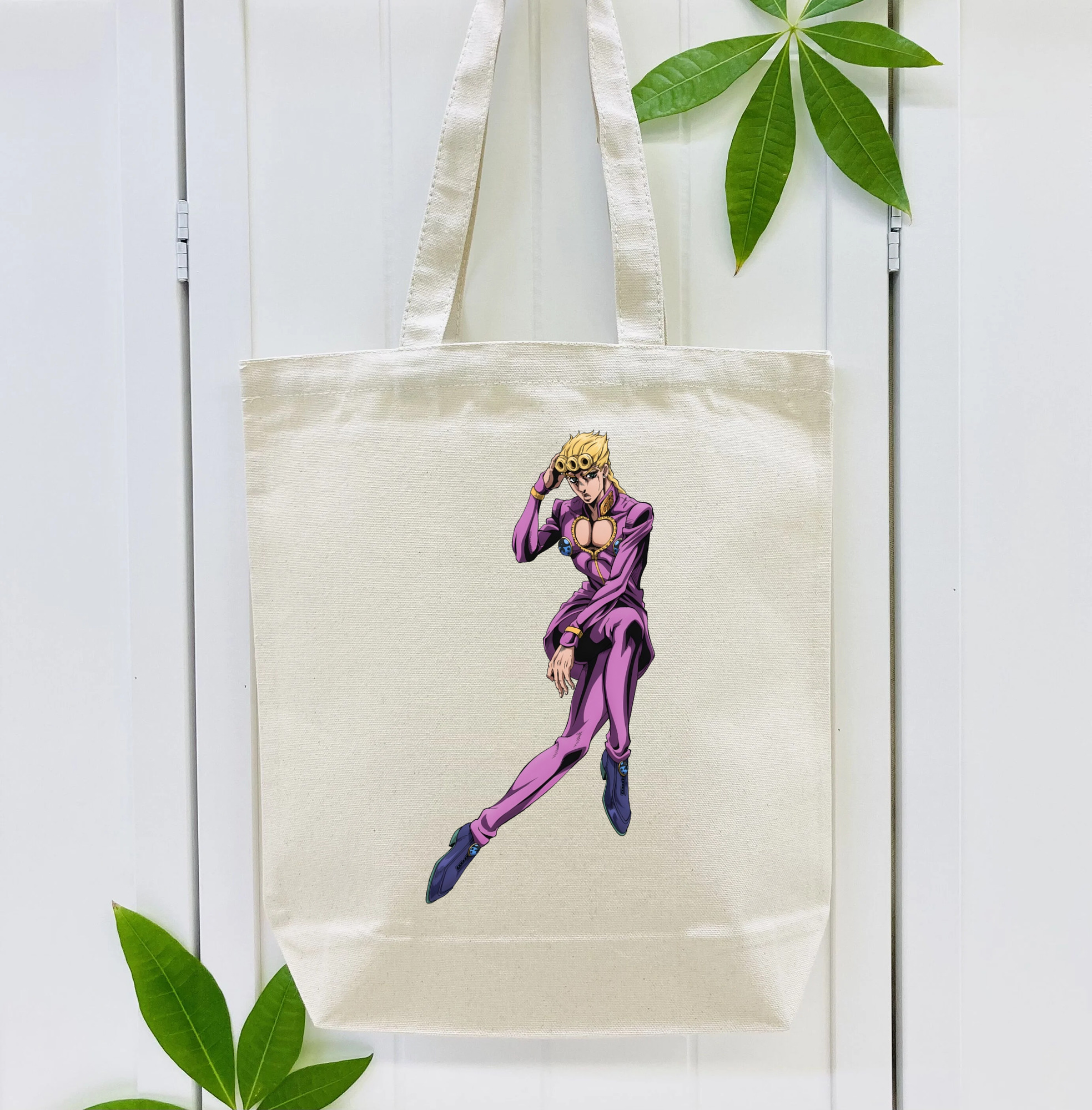 ジョジョの奇妙な冒険 ジョルノ?ジョバァーナ JoJo's Bizarre Adventure Giorno Giovanna 縦型キャンバス生地手提げバッグ　トートバッグ