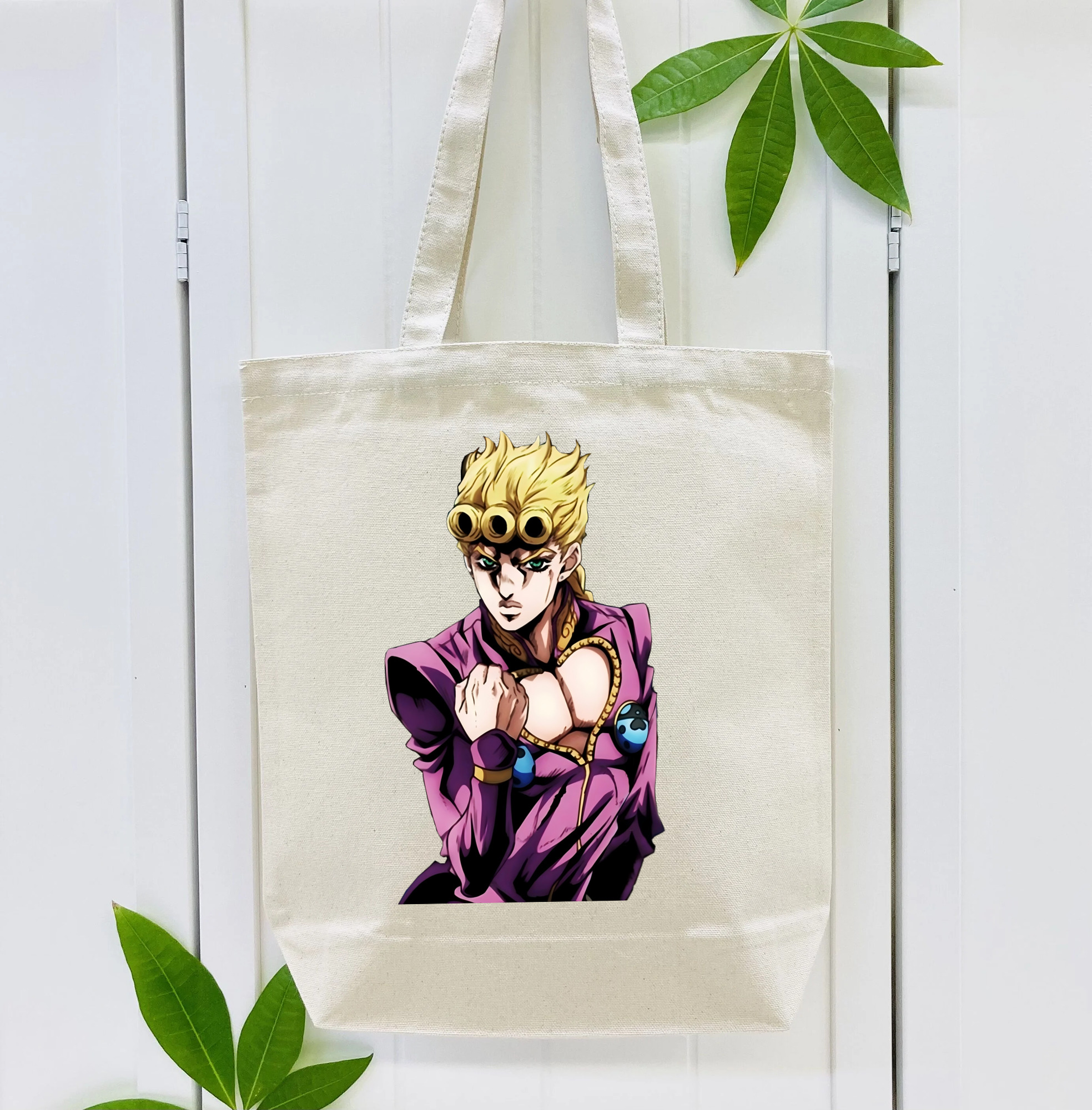 ジョジョの奇妙な冒険 ジョルノ?ジョバァーナ JoJo's Bizarre Adventure Giorno Giovanna 縦型キャンバス生地手提げバッグ　トートバッグ