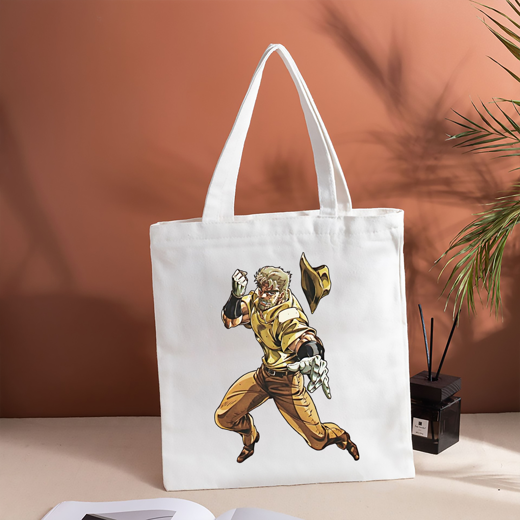 ジョジョの奇妙な冒険 ジョセフ?ジョースター JoJo's Bizarre Adventure Joseph Joestar 縦型キャンバス生地手提げバッグ　トートバッグ