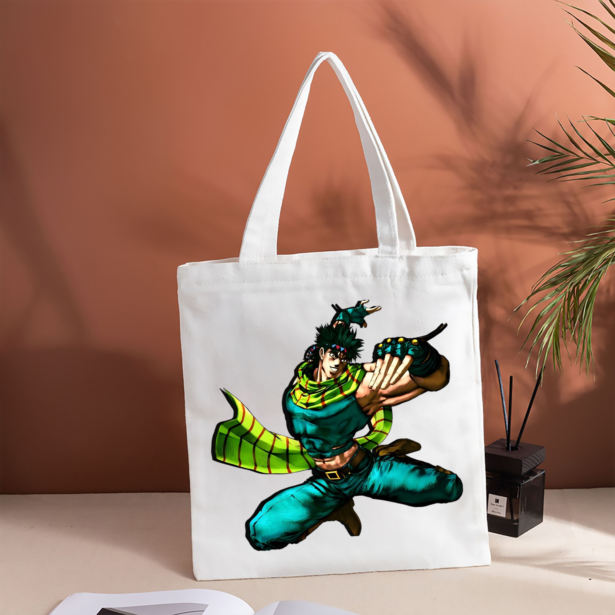 ジョジョの奇妙な冒険 ジョセフ?ジョースター JoJo's Bizarre Adventure Joseph Joestar 縦型キャンバス生地手提げバッグ　トートバッグ