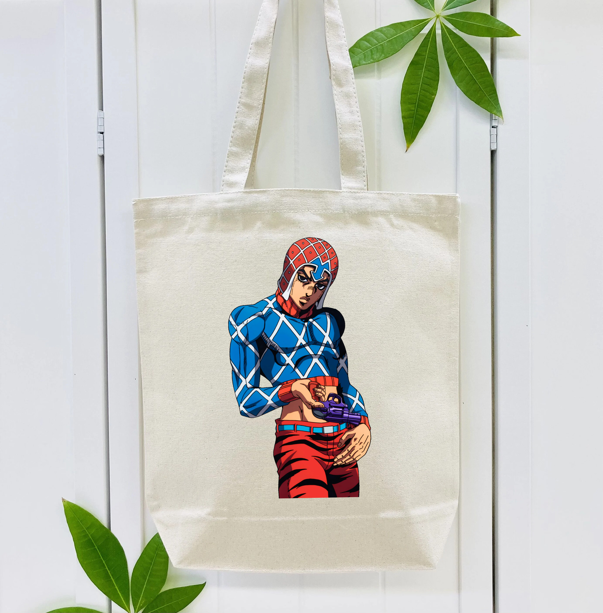 ジョジョの奇妙な冒険 グイード?ミスタ JoJo's Bizarre Adventure Guido Mista 縦型キャンバス生地手提げバッグ　トートバッグ