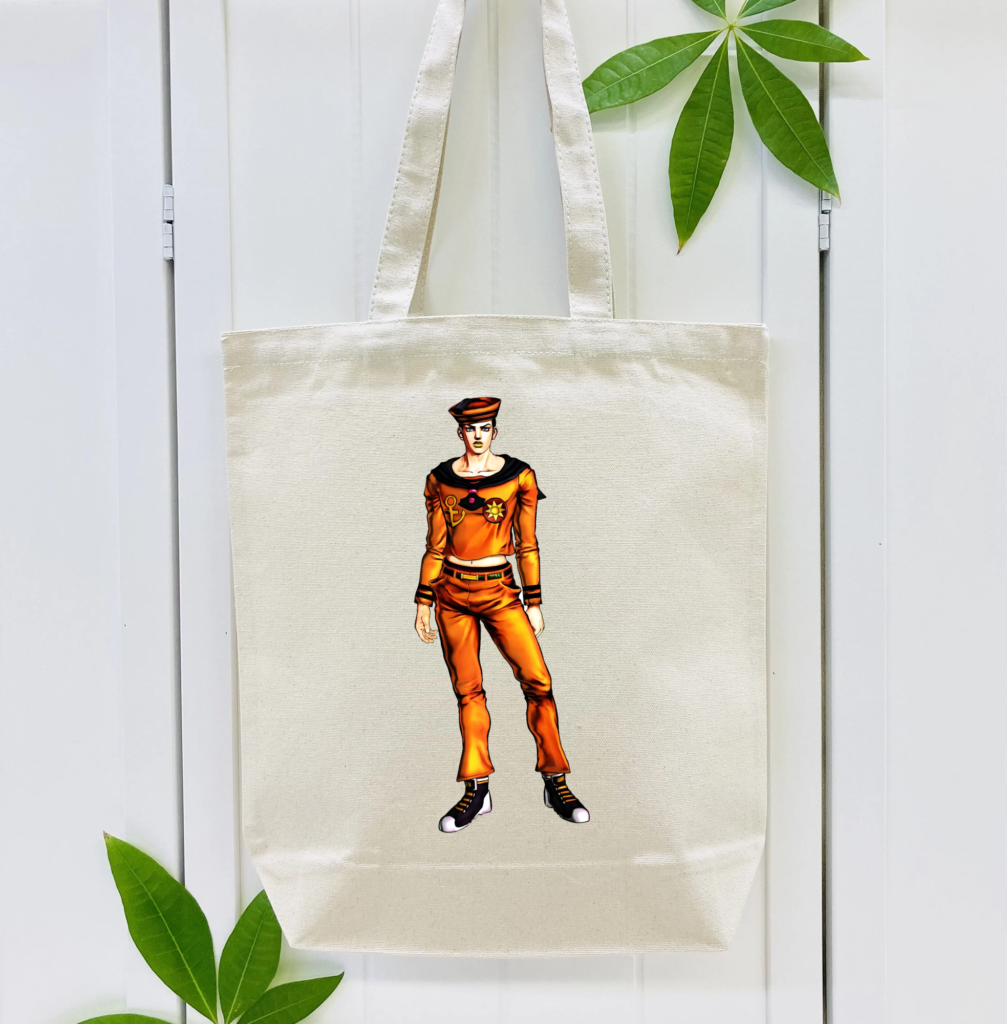 ジョジョの奇妙な冒険 東方定助 JoJo's Bizarre Adventure Higashikata Josuke 縦型キャンバス生地手提げバッグ　トートバッグ