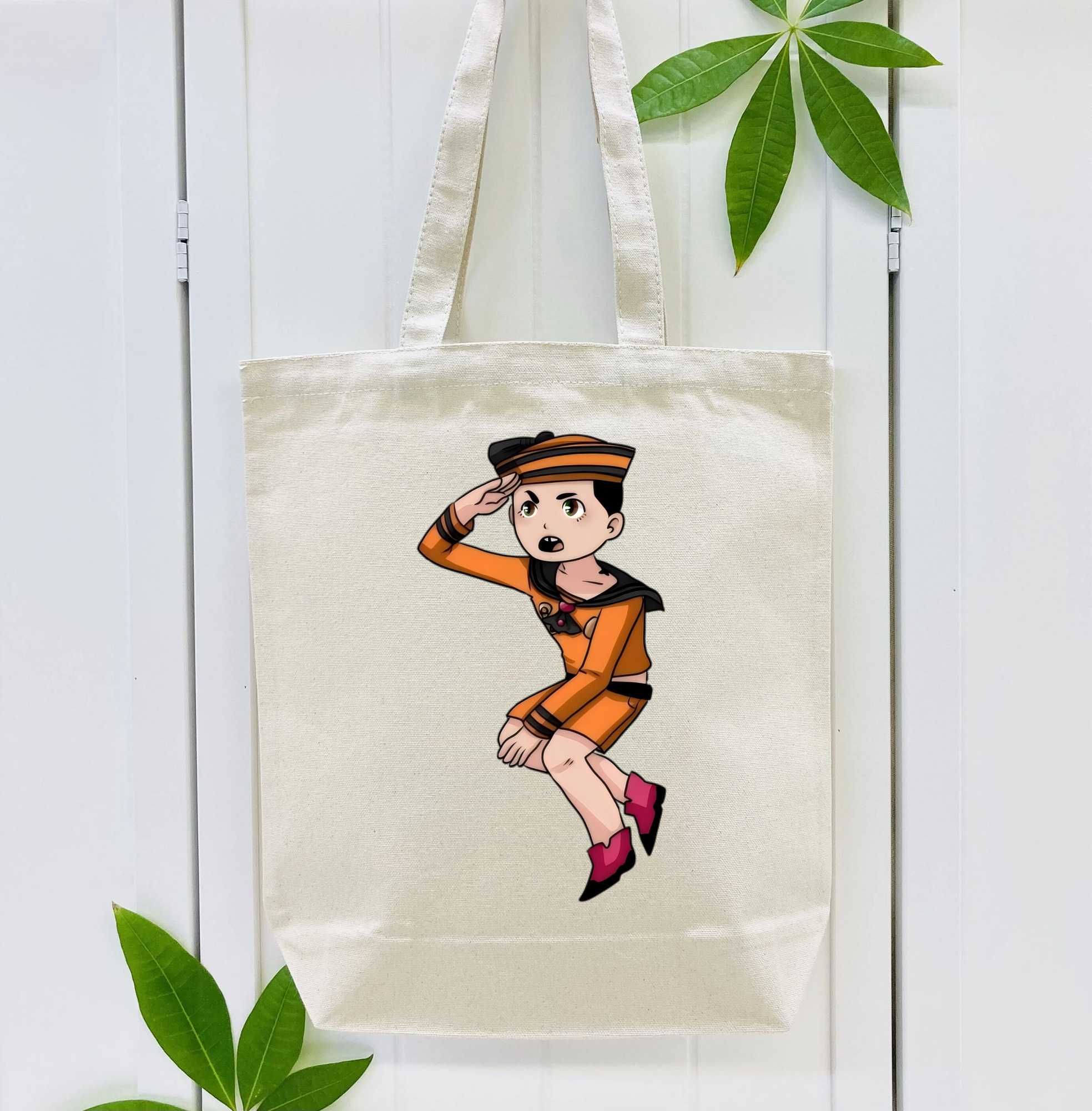 ジョジョの奇妙な冒険 東方定助 JoJo's Bizarre Adventure Higashikata Josuke 縦型キャンバス生地手提げバッグ　トートバッグ