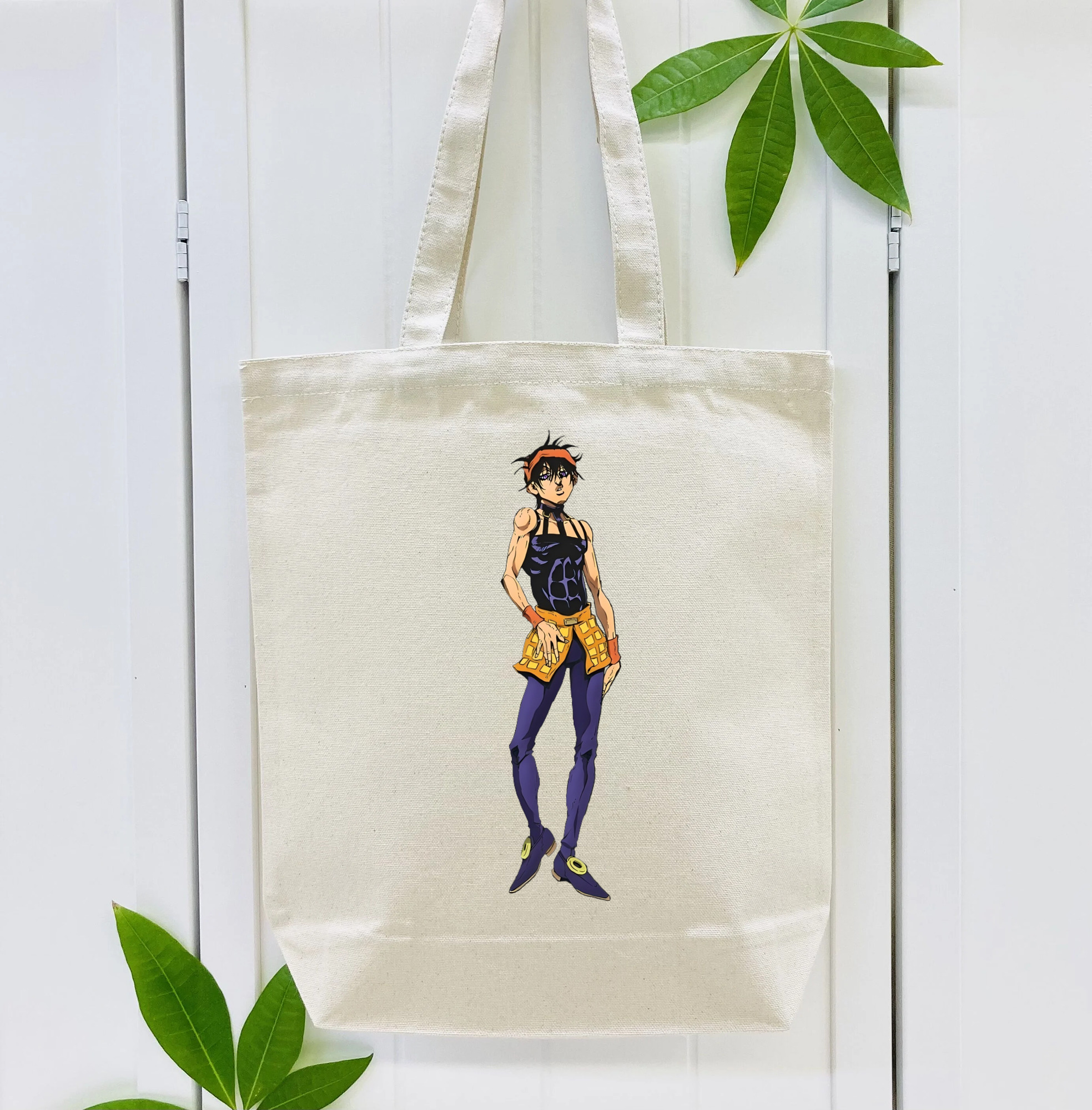 ジョジョの奇妙な冒険 ナランチャ?ギルガ JoJo's Bizarre Adventure Narancia Ghirga 縦型キャンバス生地手提げバッグ　トートバッグ